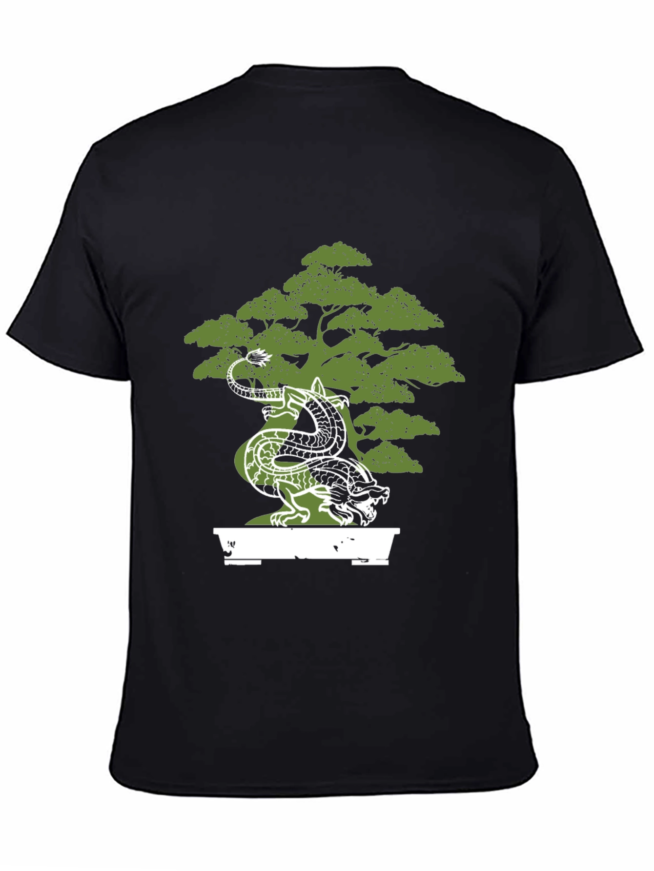 Dragon Bonsai Black T-Shirt - Unique Design