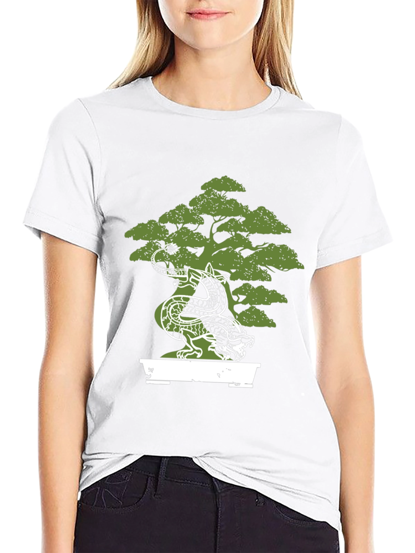 Dragon Bonsai Black T-Shirt - Unique Design