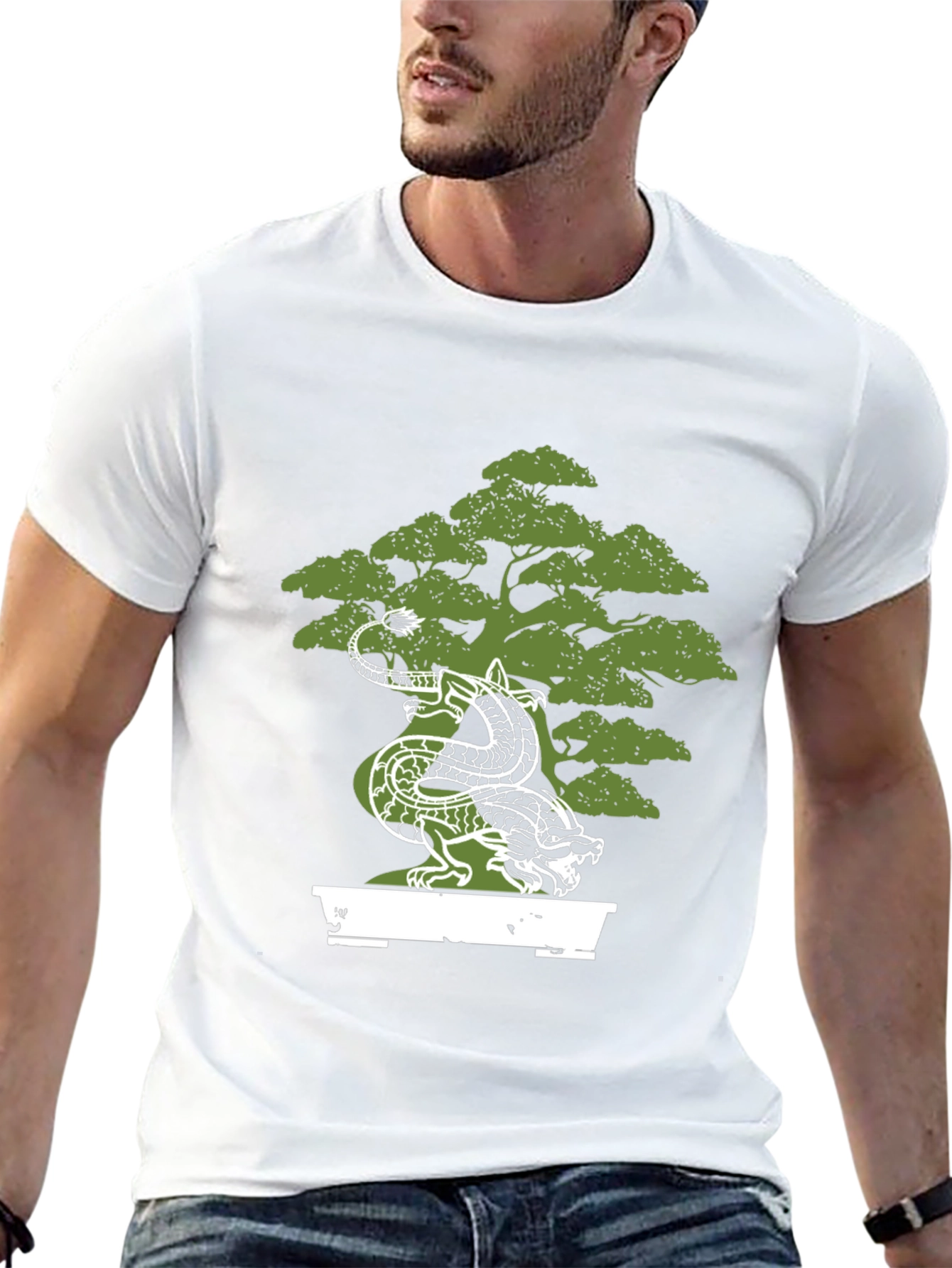 Dragon Bonsai Black T-Shirt - Unique Design