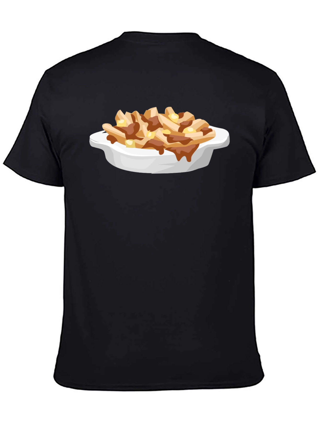 Poutine Graphic Tee - Unisex Black T-Shirt