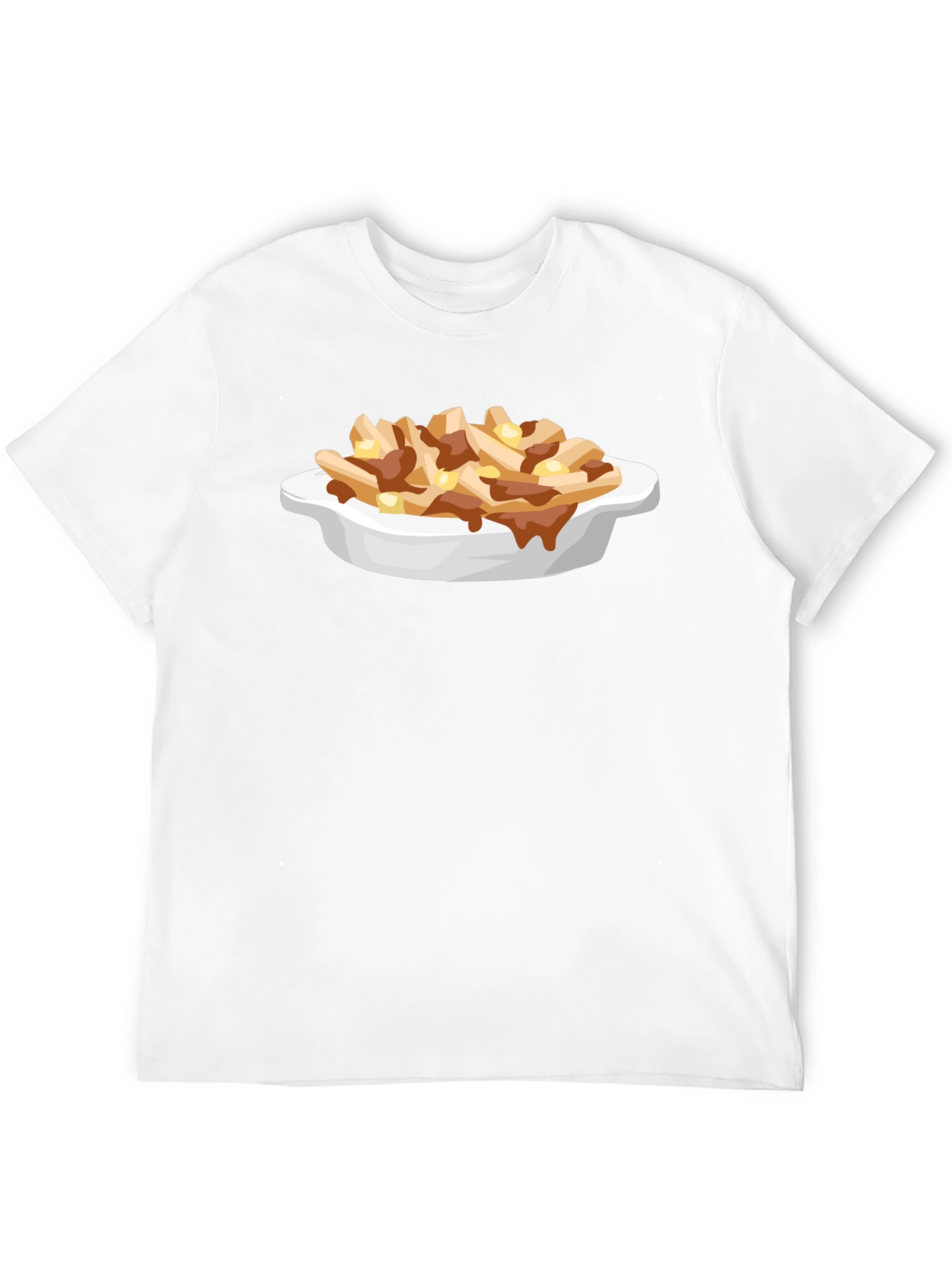Poutine Graphic Tee - Unisex Black T-Shirt