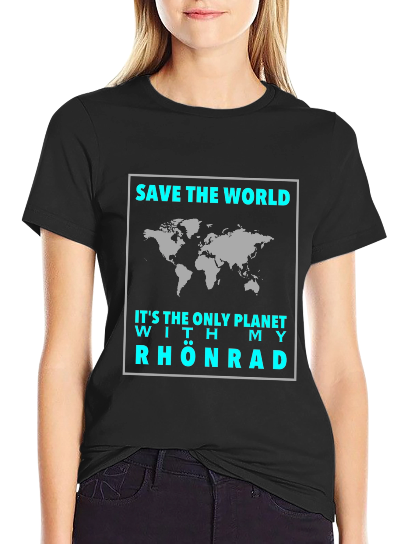 Save The World T-Shirt - Rhönrad Design