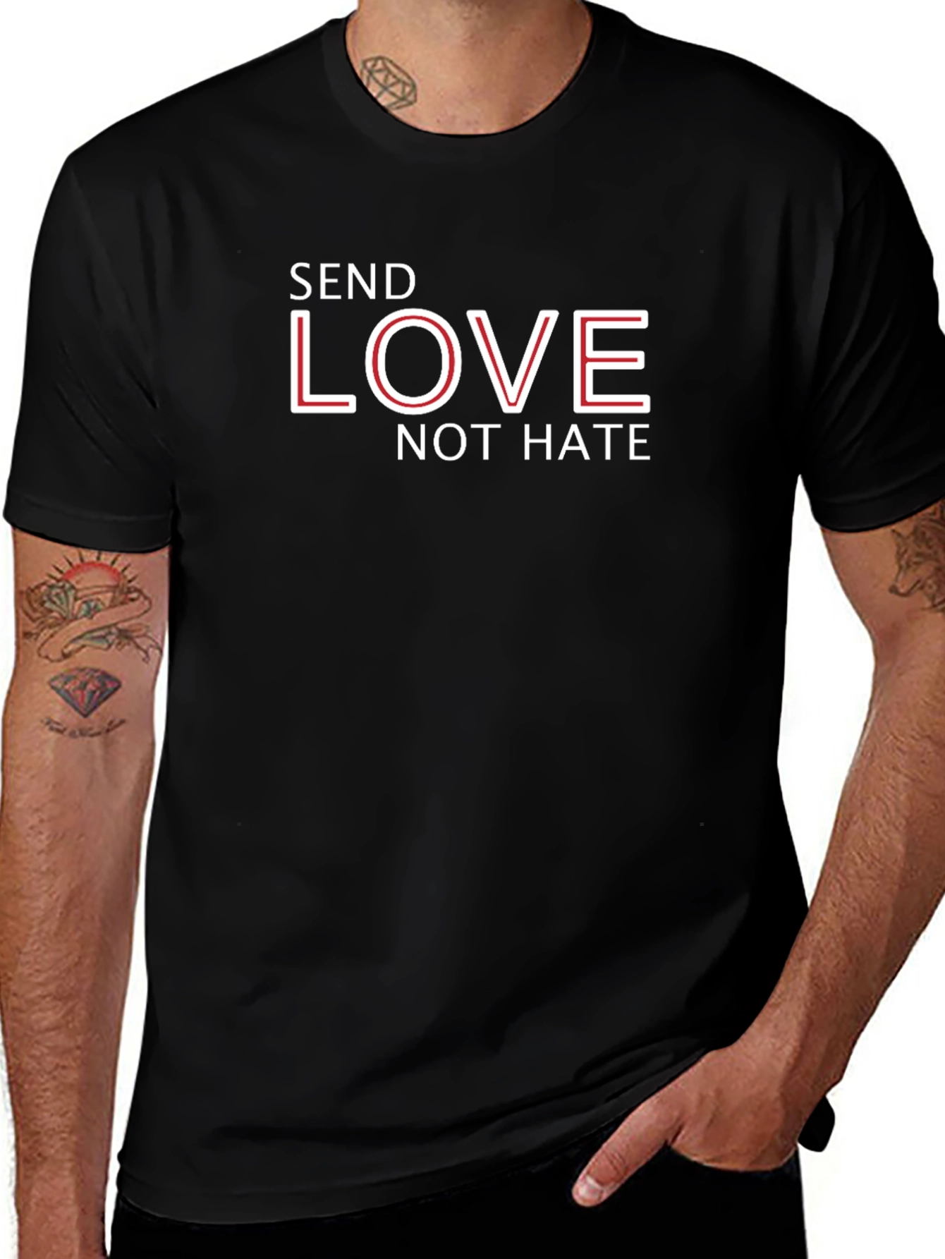 Send Love Not Hate T-Shirt - Stylish Graphic Tee