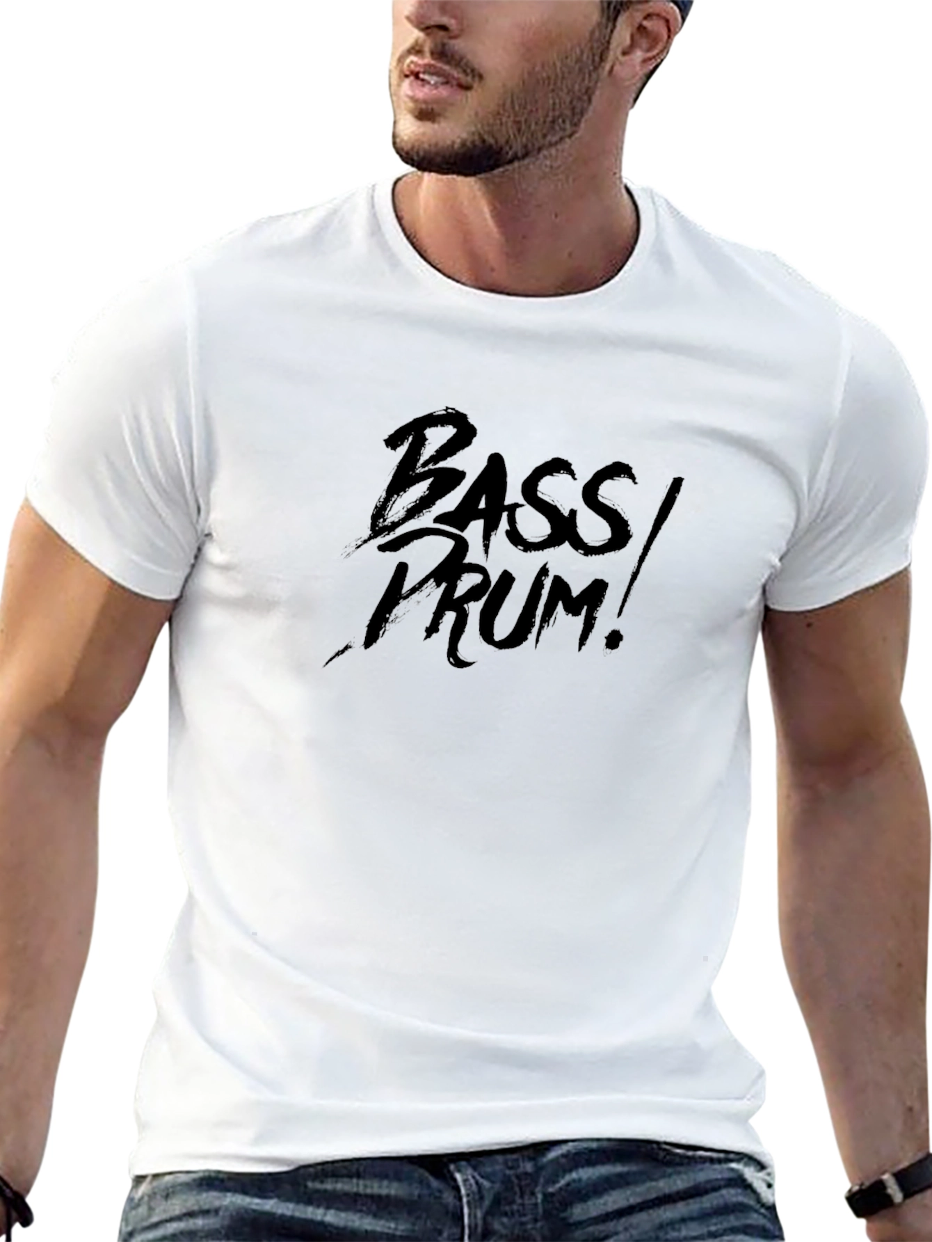 Bass Drum Black Graphic Tee