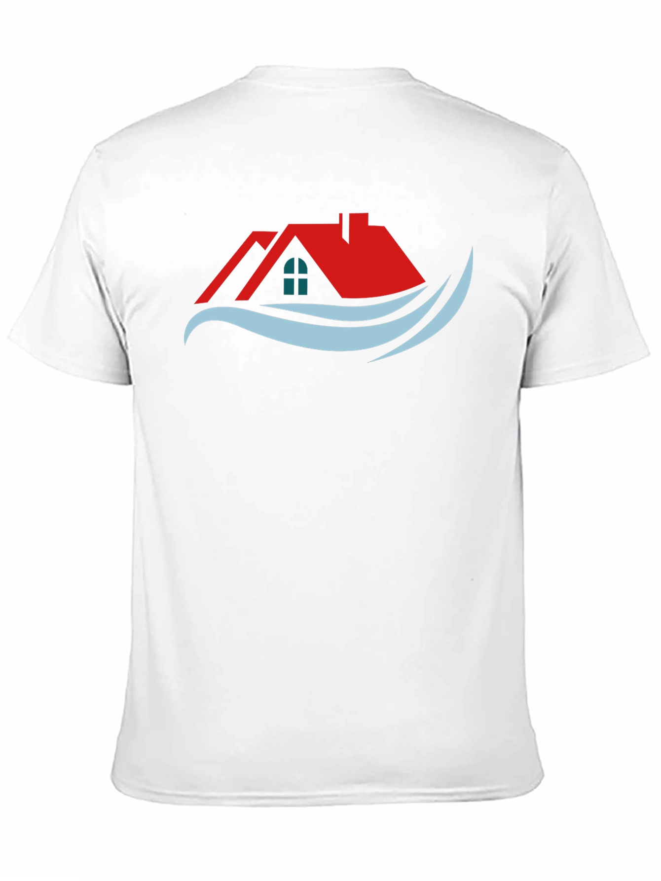 Home & Wave Graphic Tee - Stylish Black T-Shirt