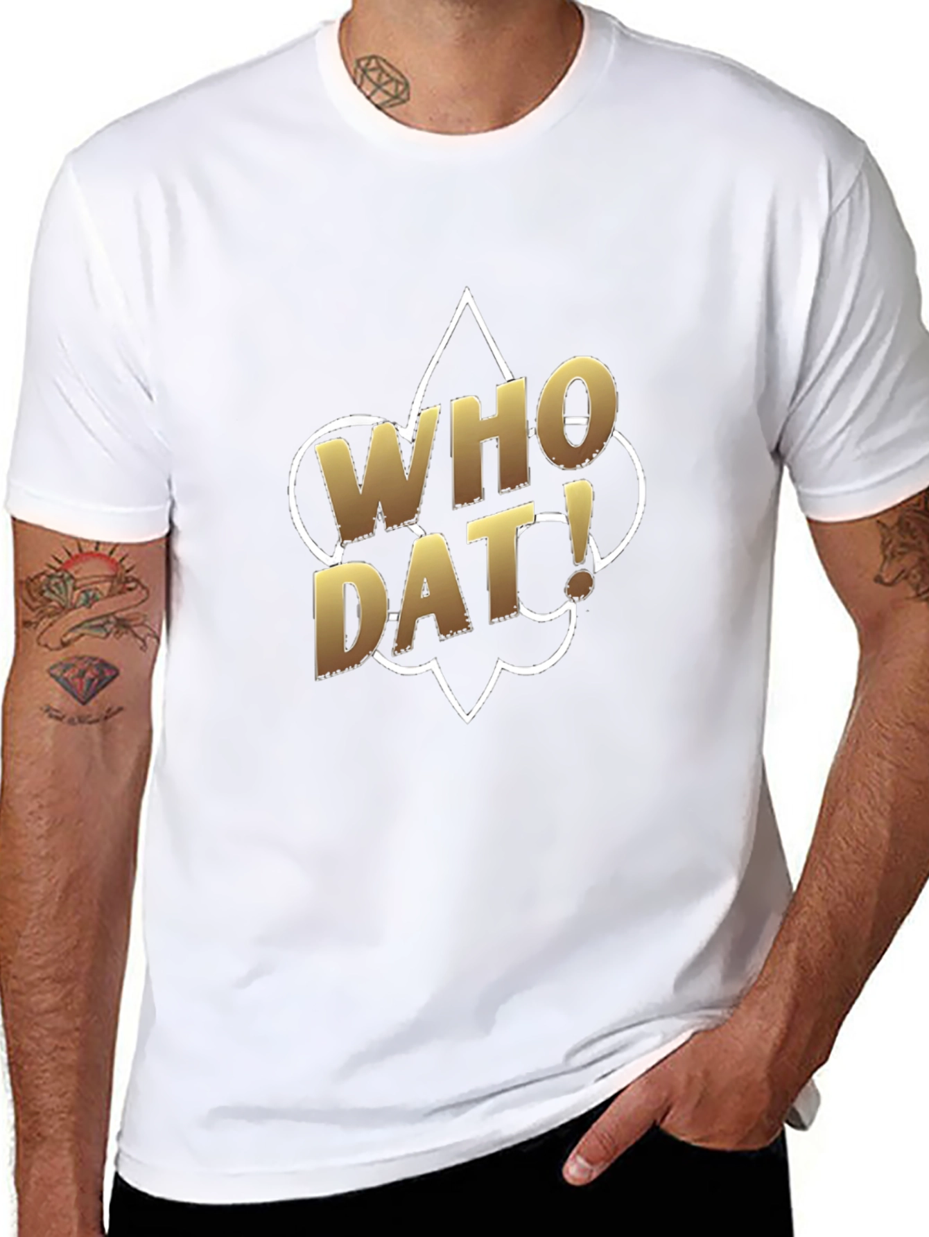 Who Dat! Black T-Shirt