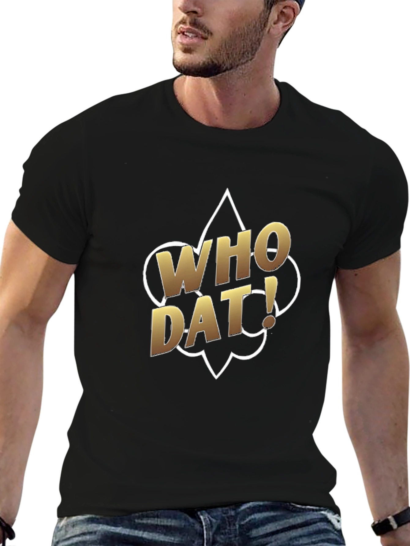 Who Dat! Black T-Shirt