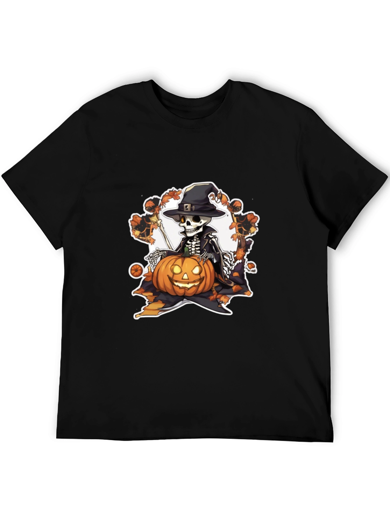 Halloween Skeleton Pumpkin T-Shirt