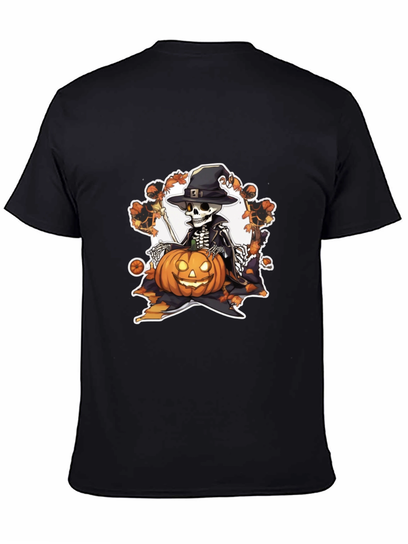 Halloween Skeleton Pumpkin T-Shirt