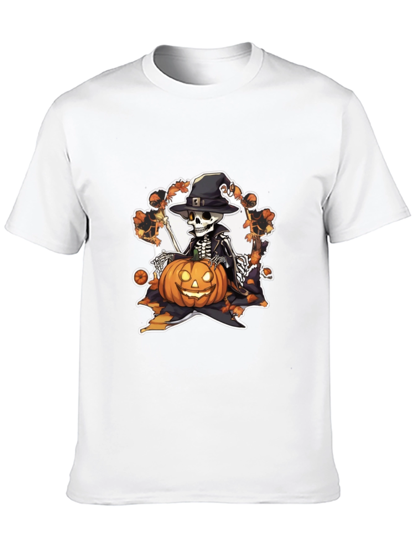 Halloween Skeleton Pumpkin T-Shirt