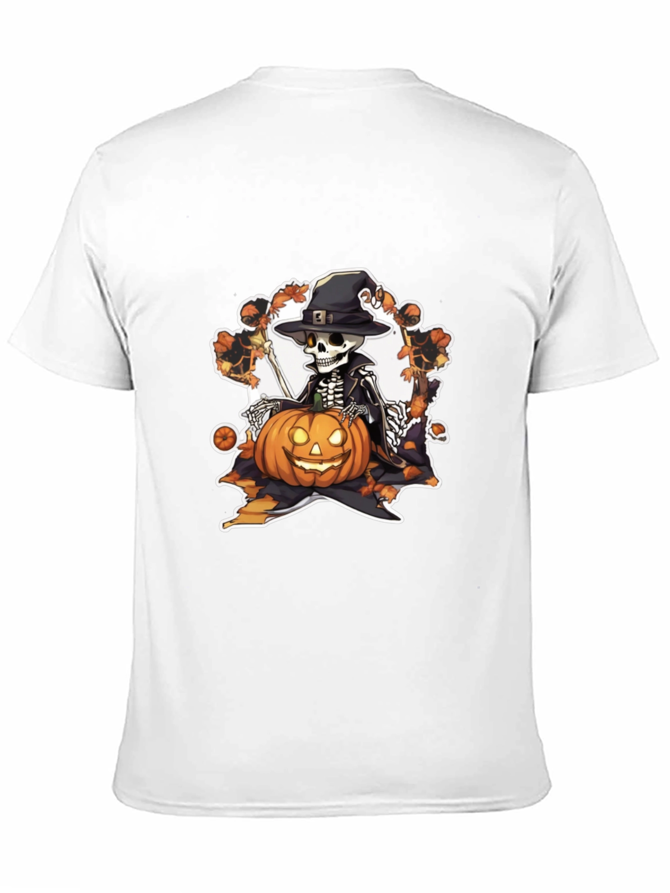 Halloween Skeleton Pumpkin T-Shirt