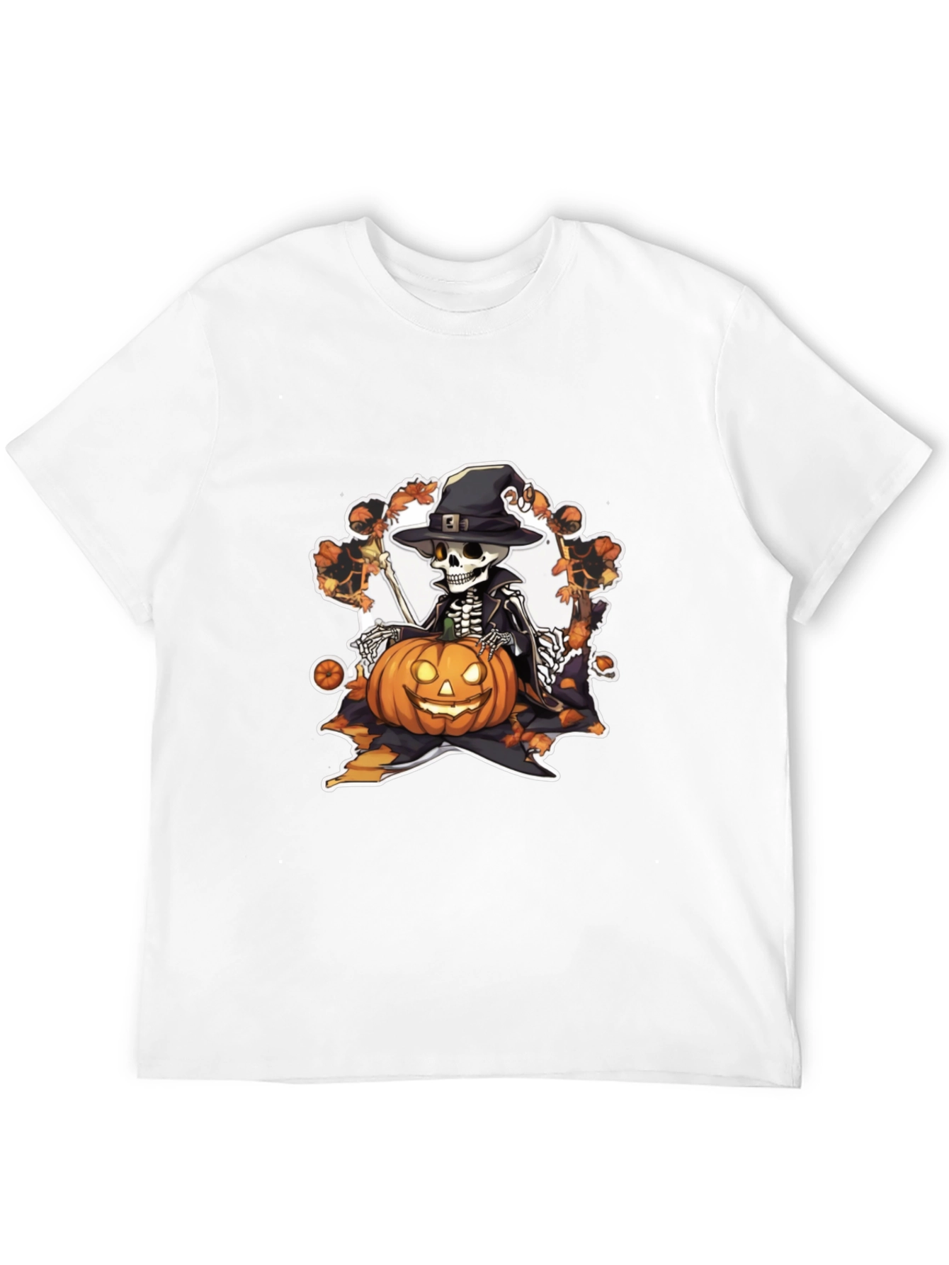 Halloween Skeleton Pumpkin T-Shirt