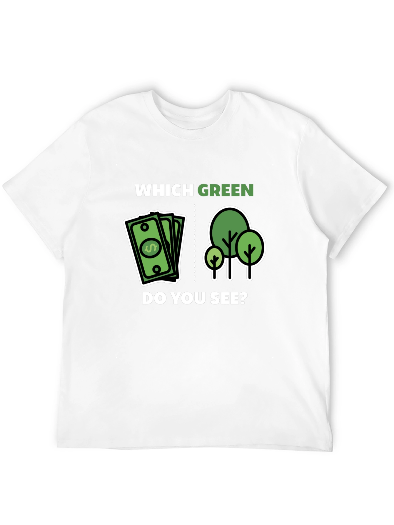 Which Green Do You See Graphic T-Shirt