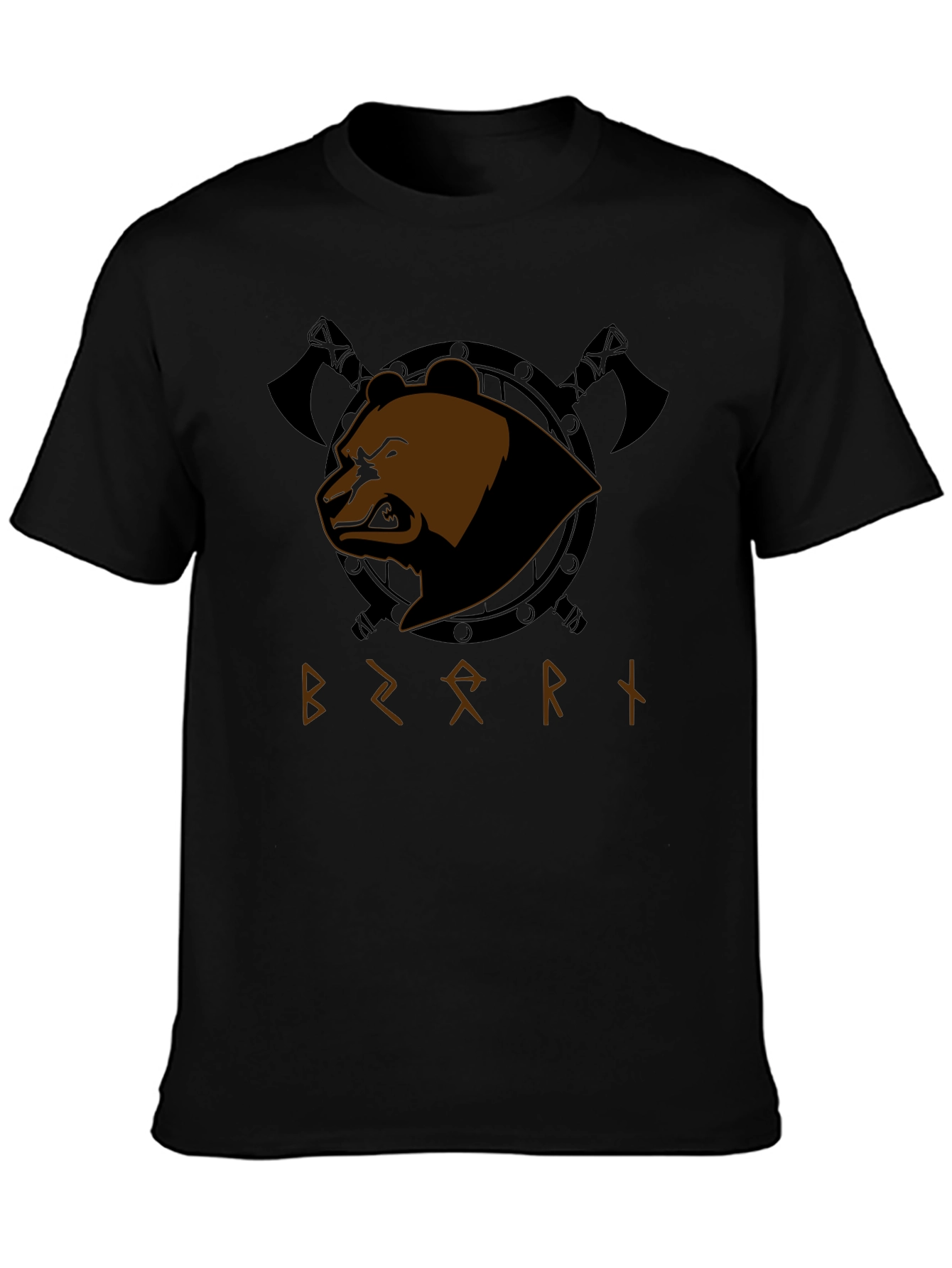 Berserk Bear Viking Axe T-Shirt