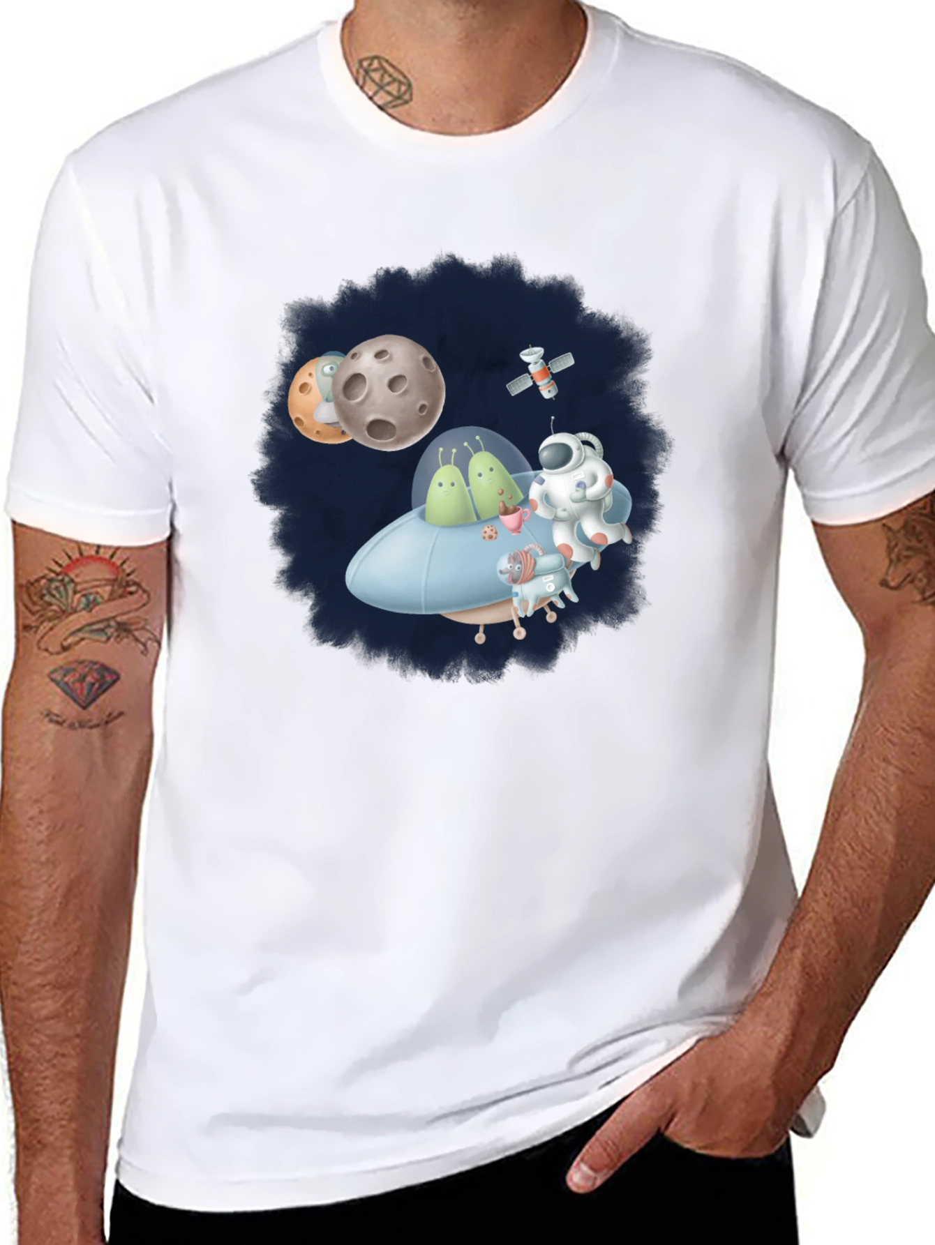 Cosmic Crew T-Shirt - Fun Space Graphic Tee