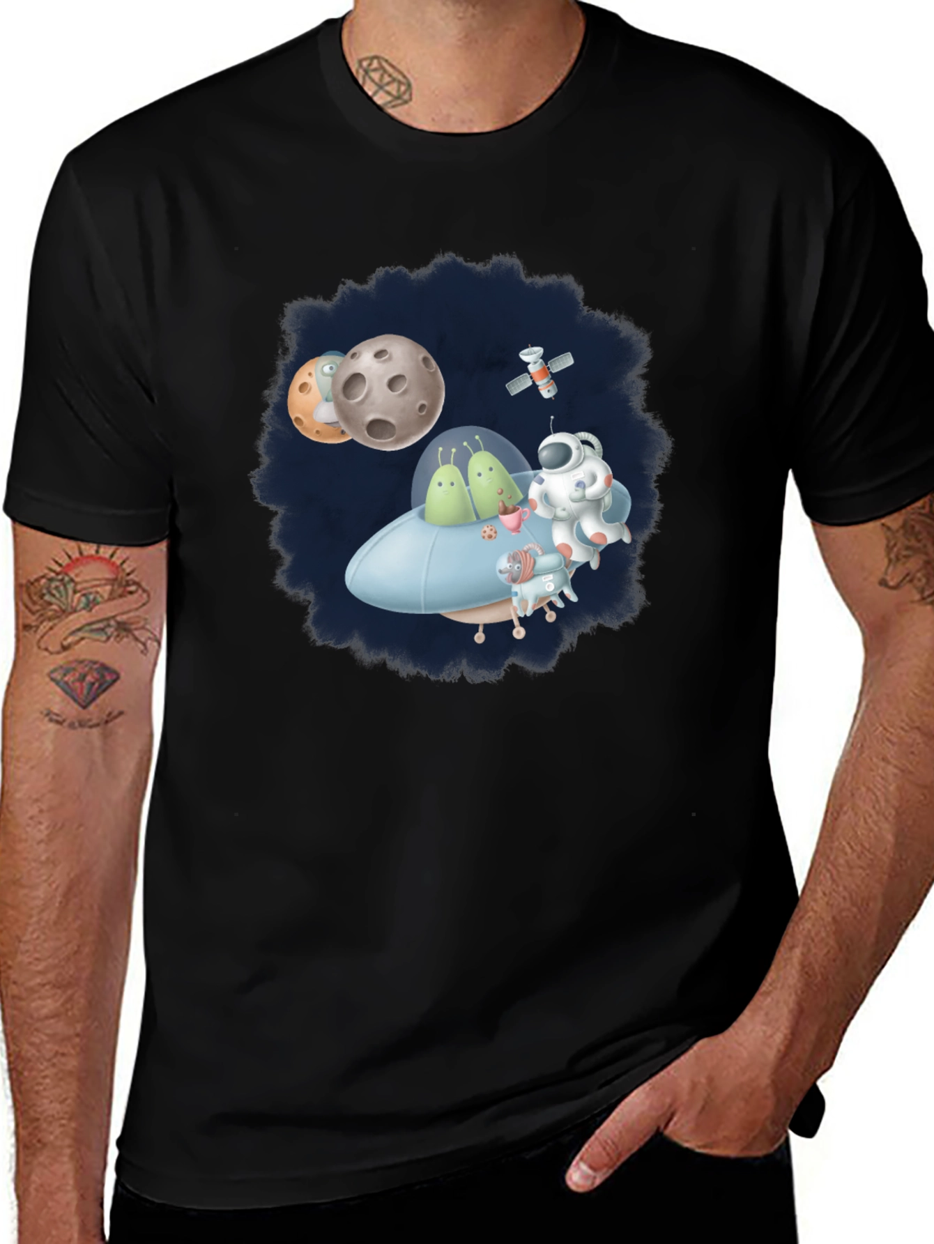 Cosmic Crew T-Shirt - Fun Space Graphic Tee