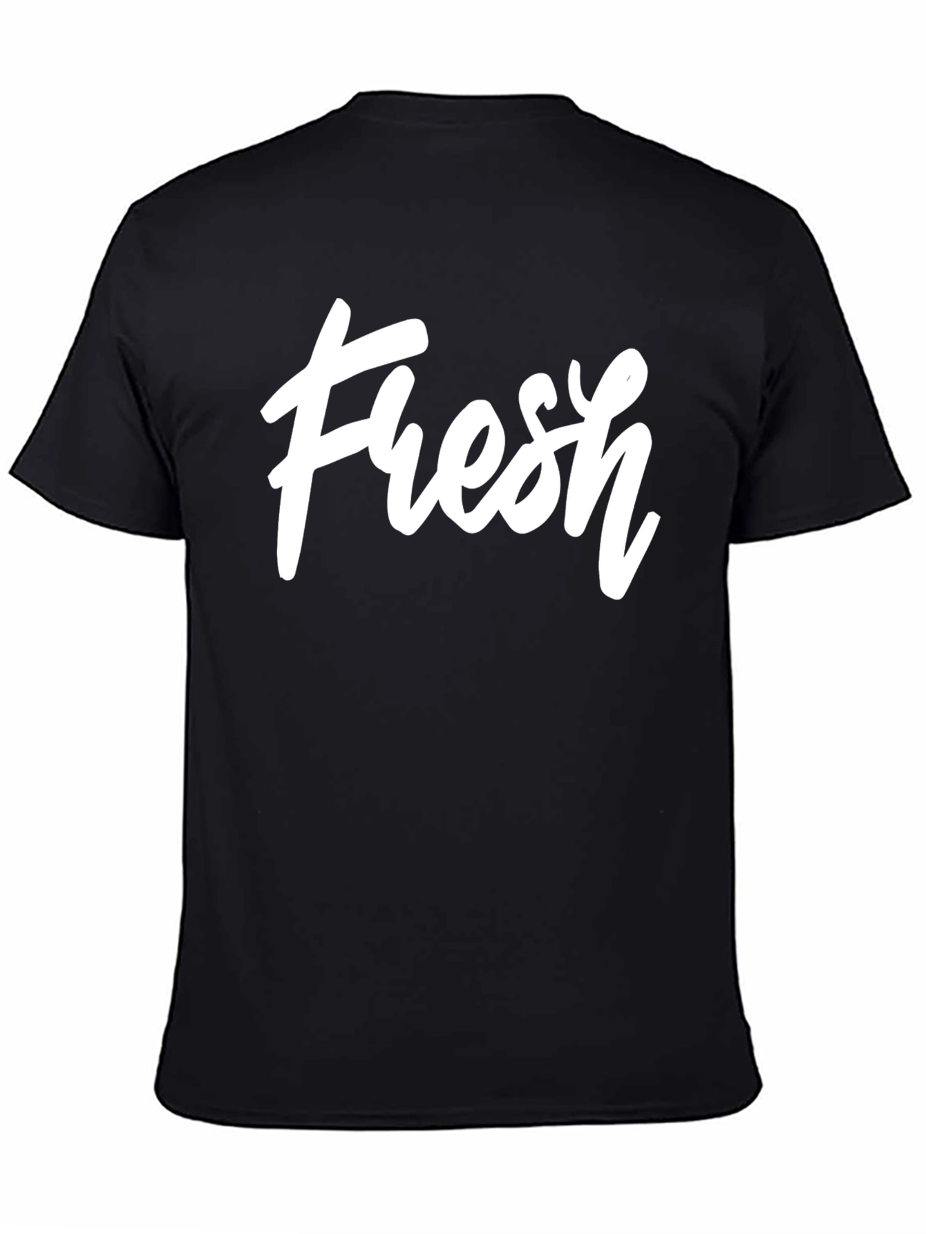 Fresh Graphic Print Black T-Shirt