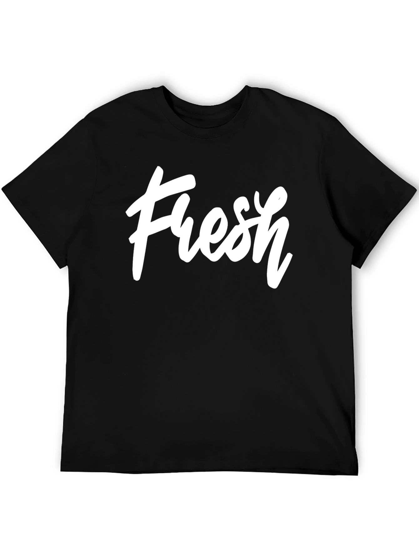 Fresh Graphic Print Black T-Shirt