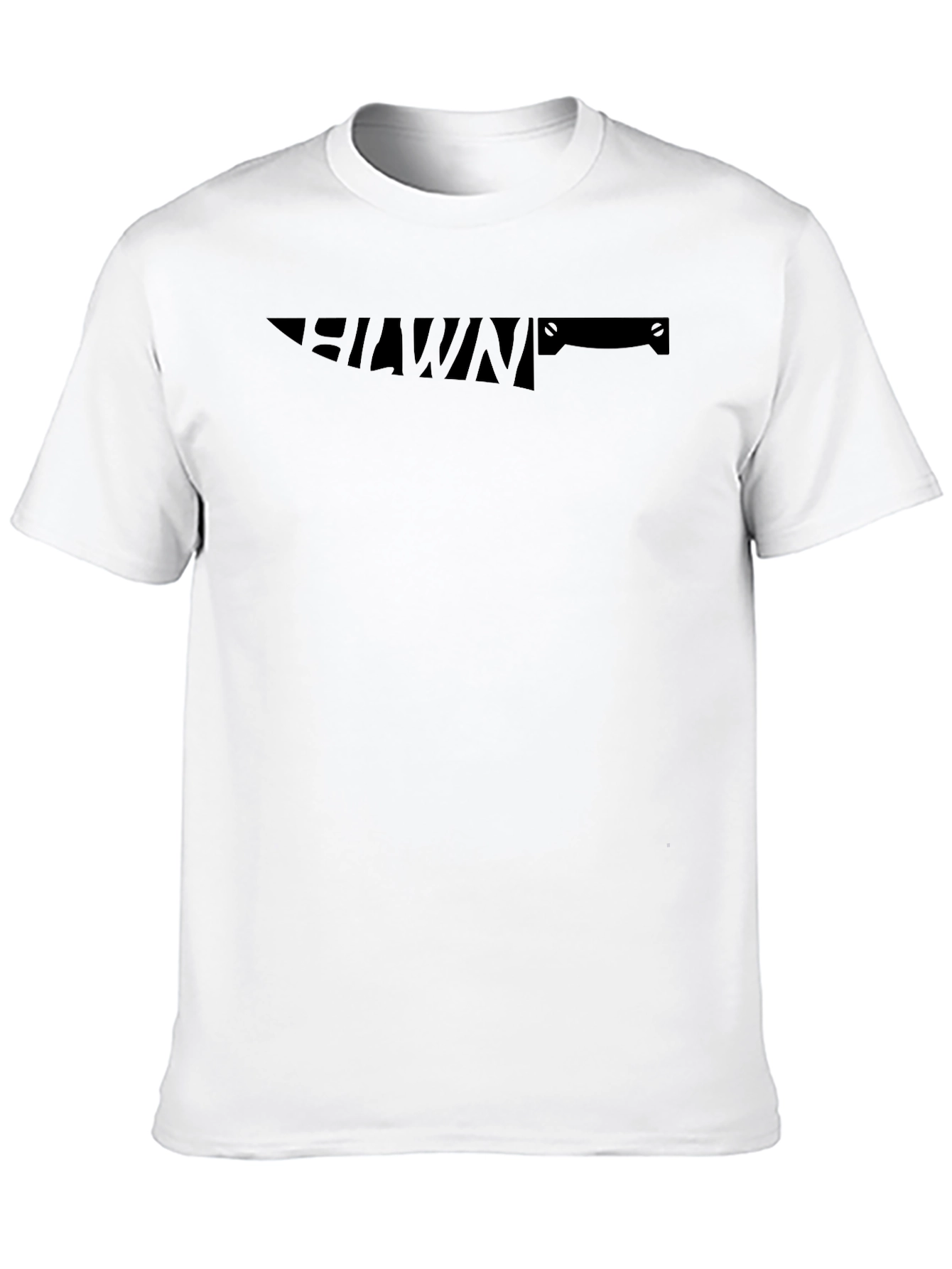 Black Graphic Tee - Knife Design