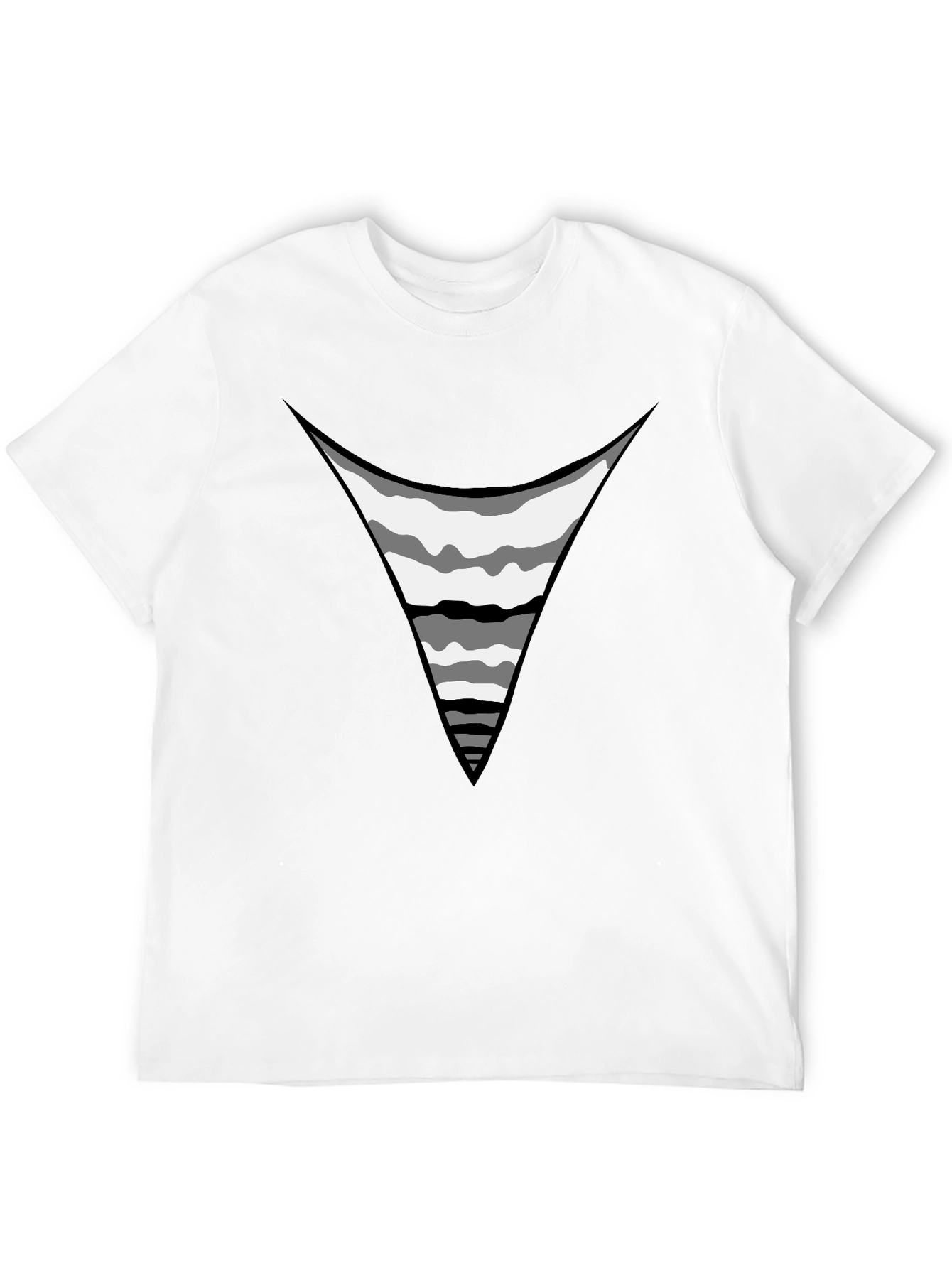 Mens Black Graphic Tee - Exposed Rib Cage Print
