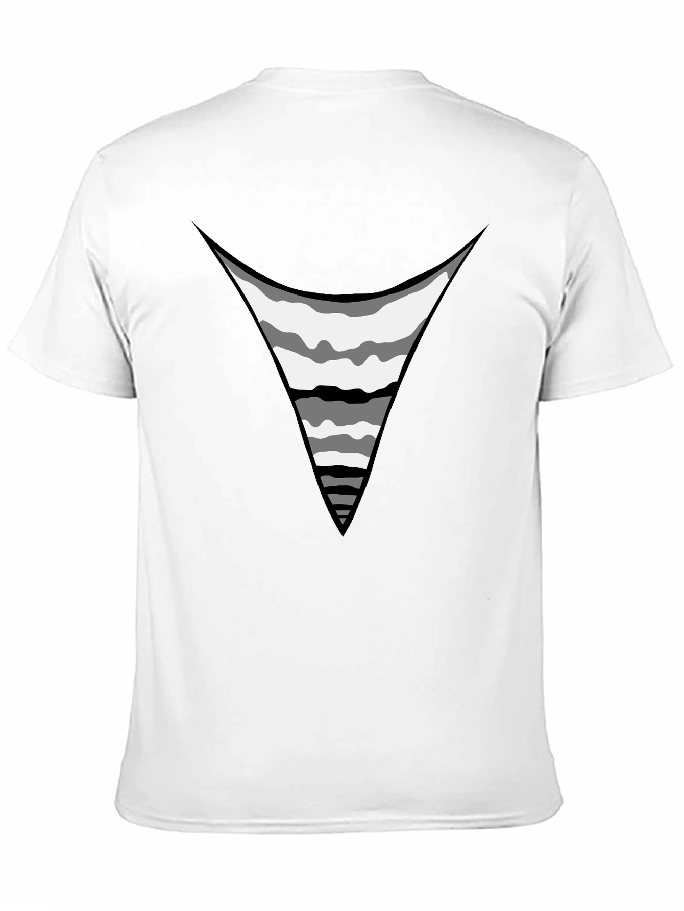 Mens Black Graphic Tee - Exposed Rib Cage Print