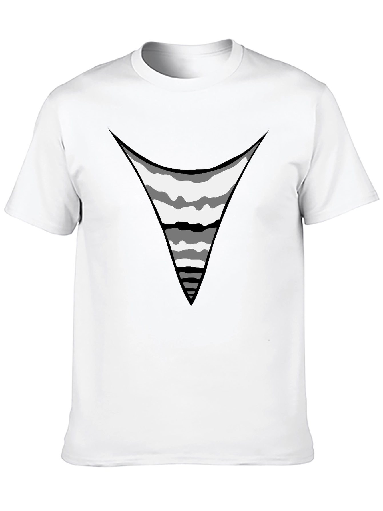 Mens Black Graphic Tee - Exposed Rib Cage Print
