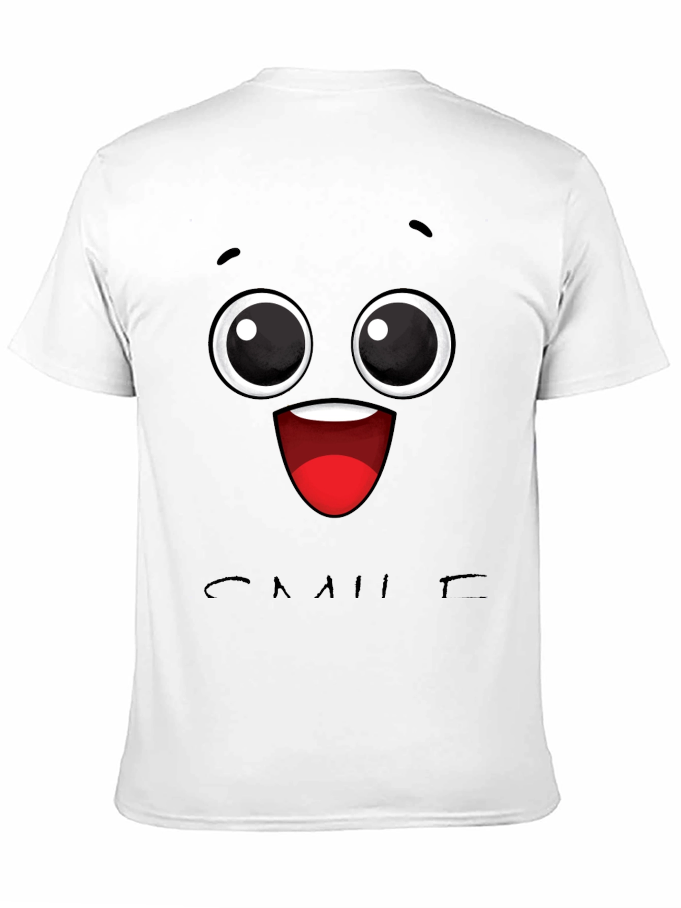 Smiling Face Graphic Tee - Fun & Unique Style