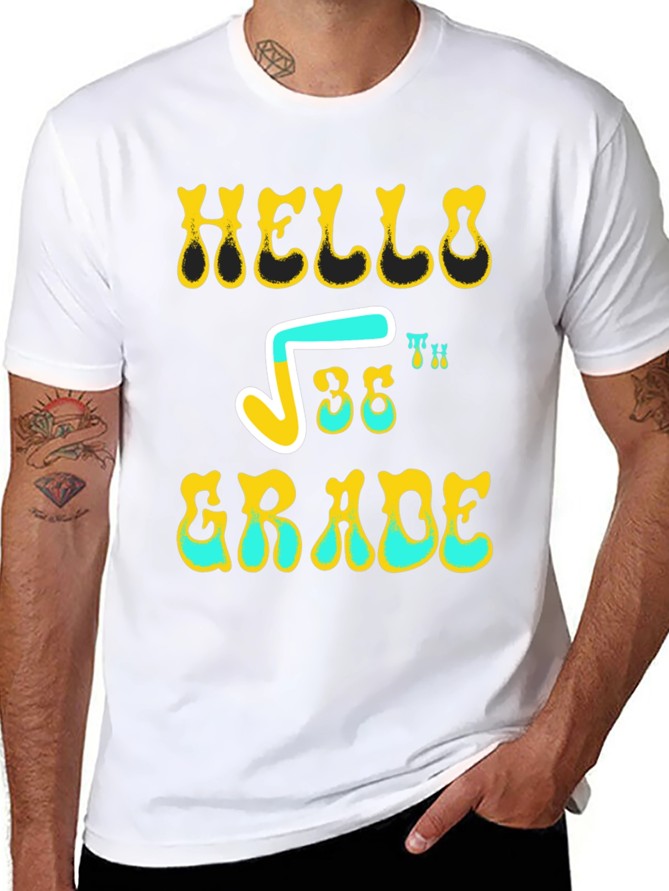 Hello Root 36th Grade Funny T-Shirt