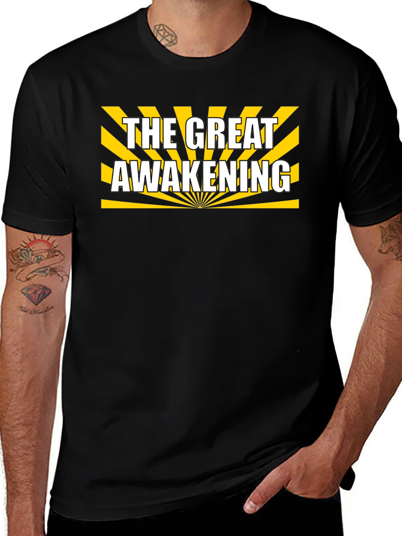 The Great Awakening Graphic T-Shirt - Black