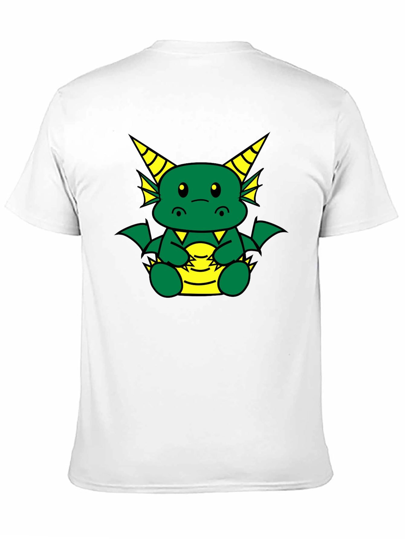 Cute Dragon Graphic T-Shirt - Black