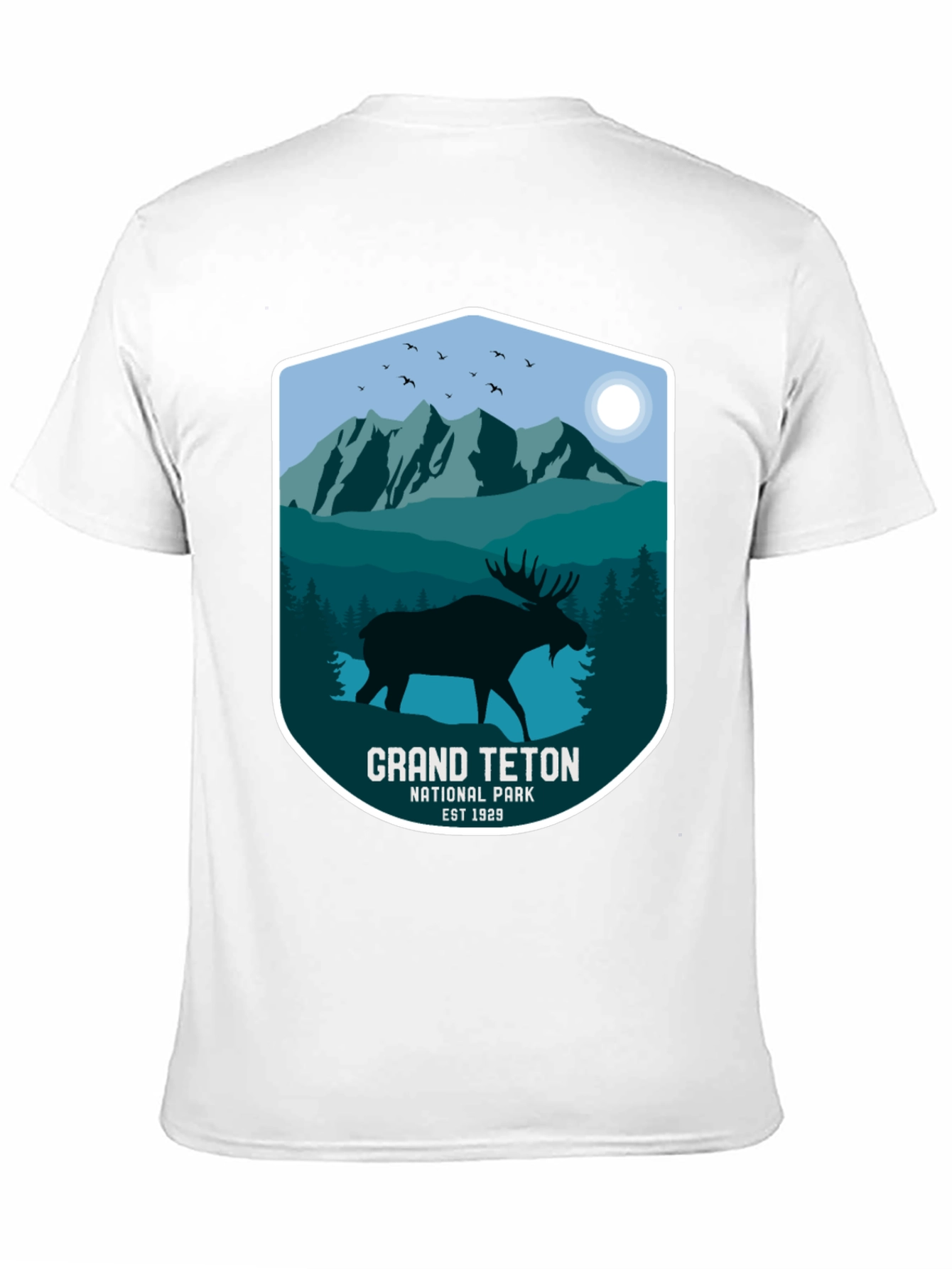 Grand Teton Moose Black T-Shirt