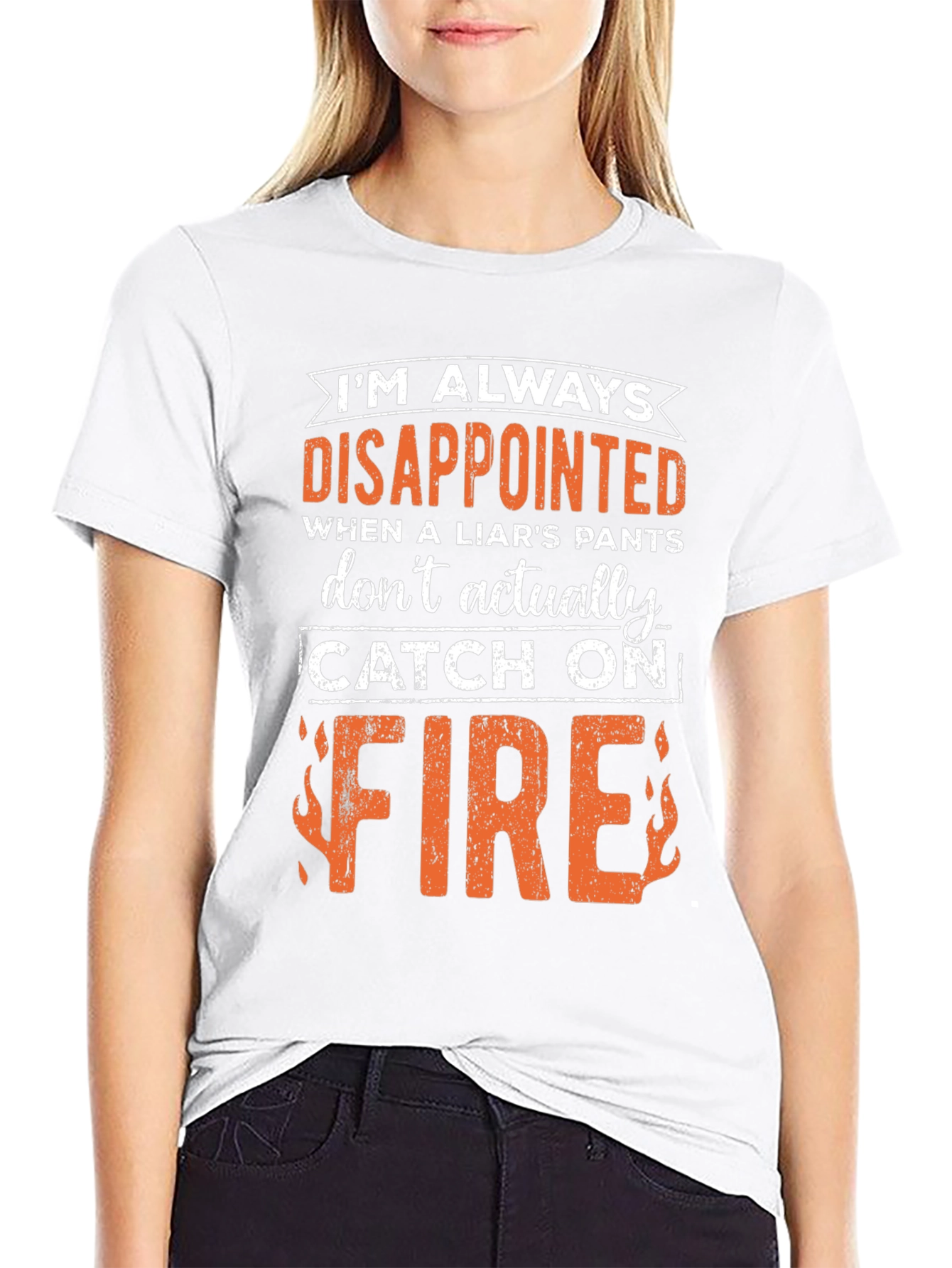 Funny Disappointed Liars Pants On Fire Graphic Tee