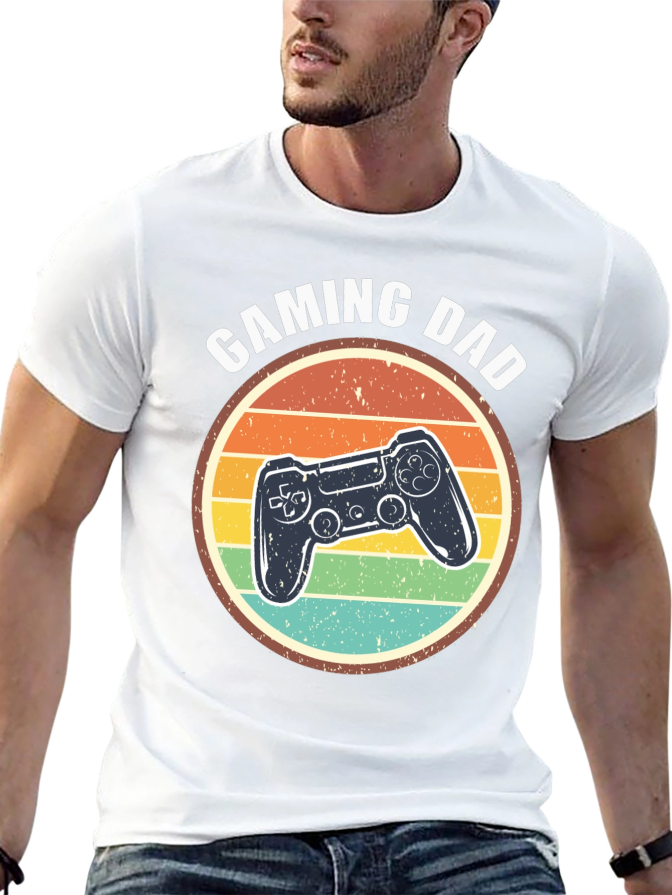 Gaming Dad T-Shirt - Retro Gamer Style