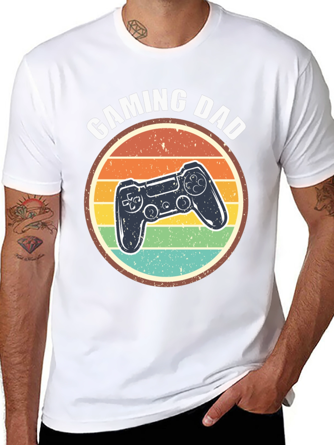 Gaming Dad T-Shirt - Retro Gamer Style