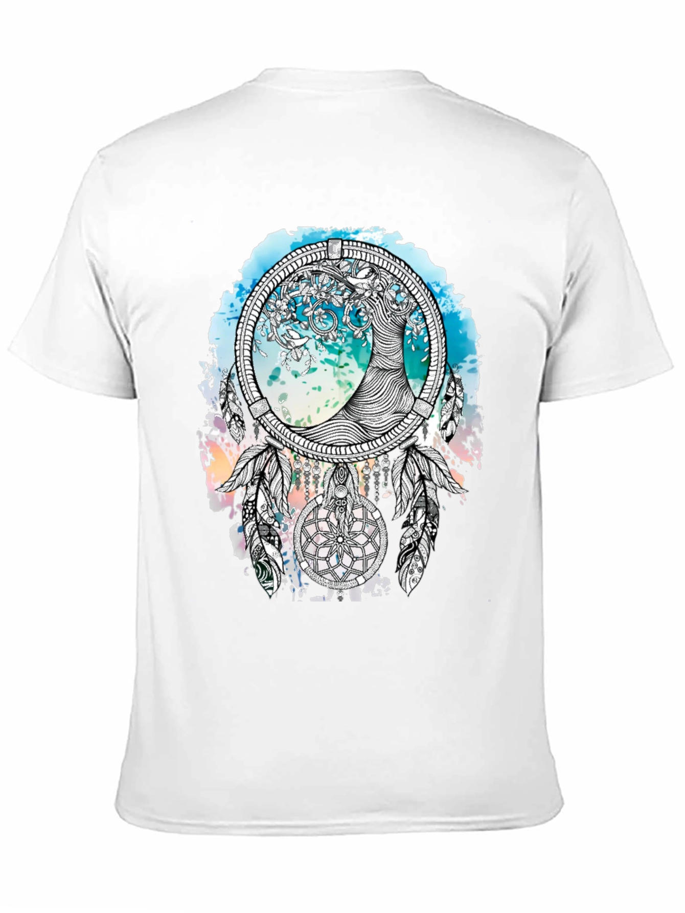 Dreamcatcher Tree T-Shirt - Artistic Graphic Tee