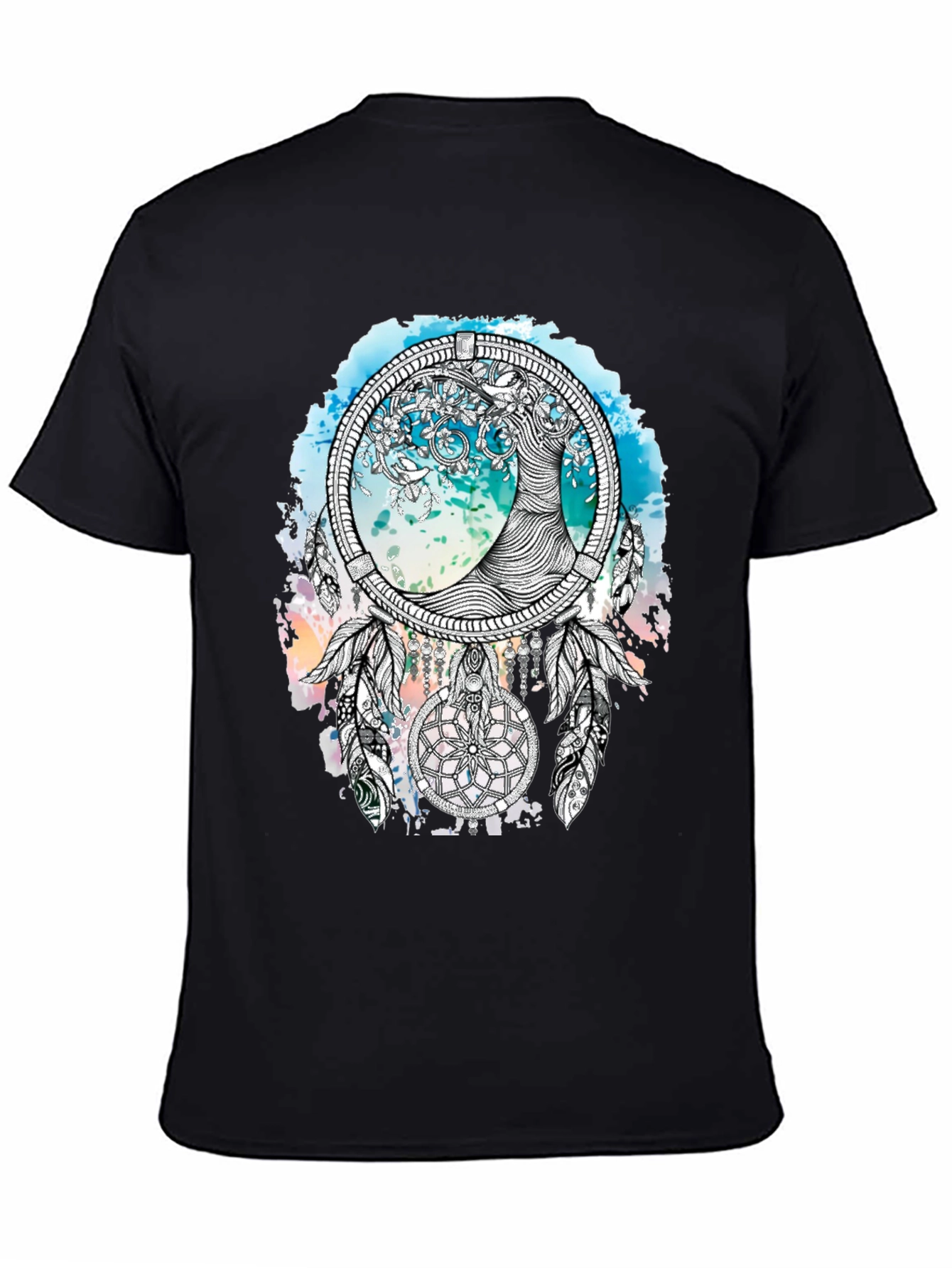 Dreamcatcher Tree T-Shirt - Artistic Graphic Tee