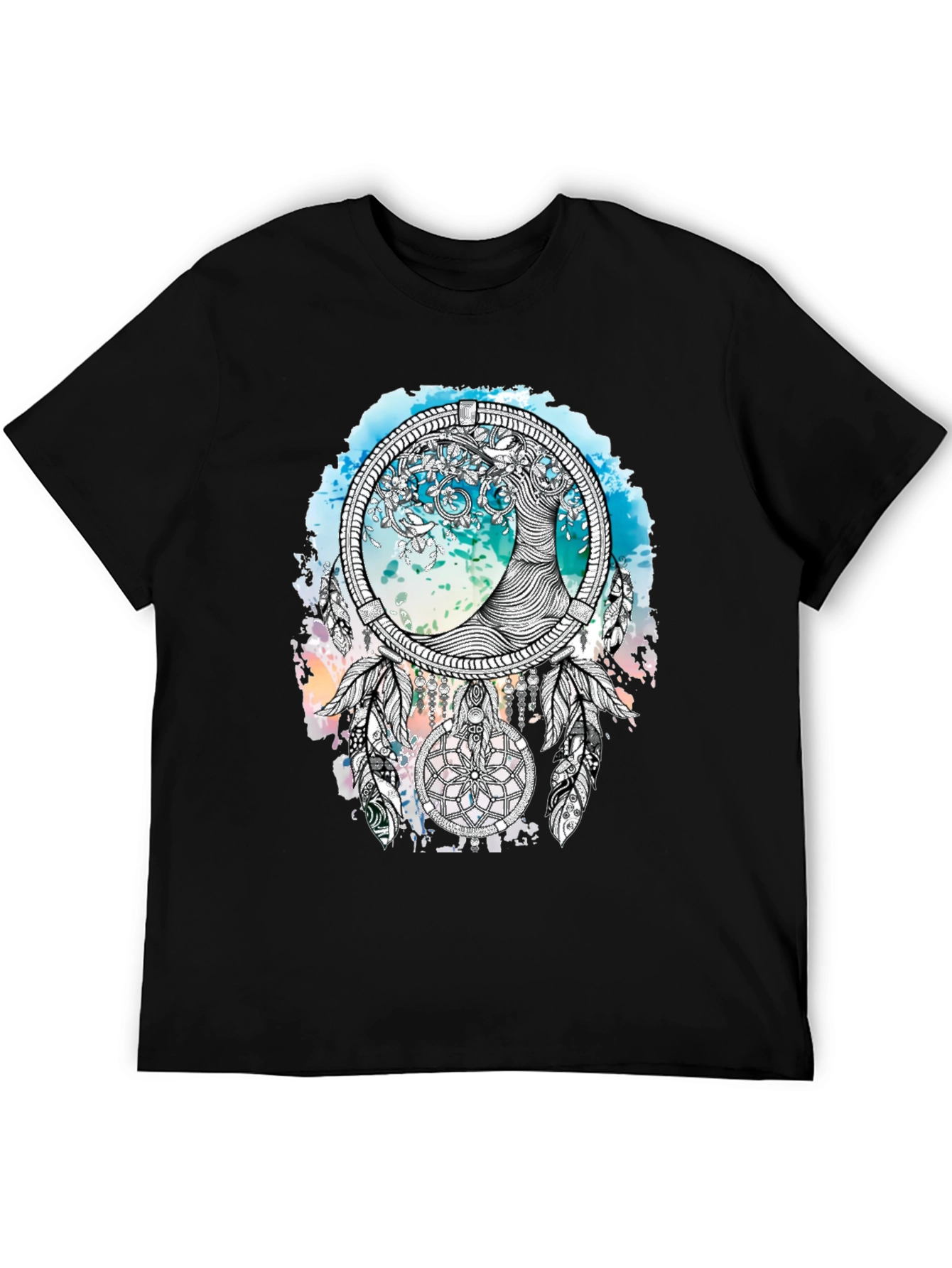 Dreamcatcher Tree T-Shirt - Artistic Graphic Tee