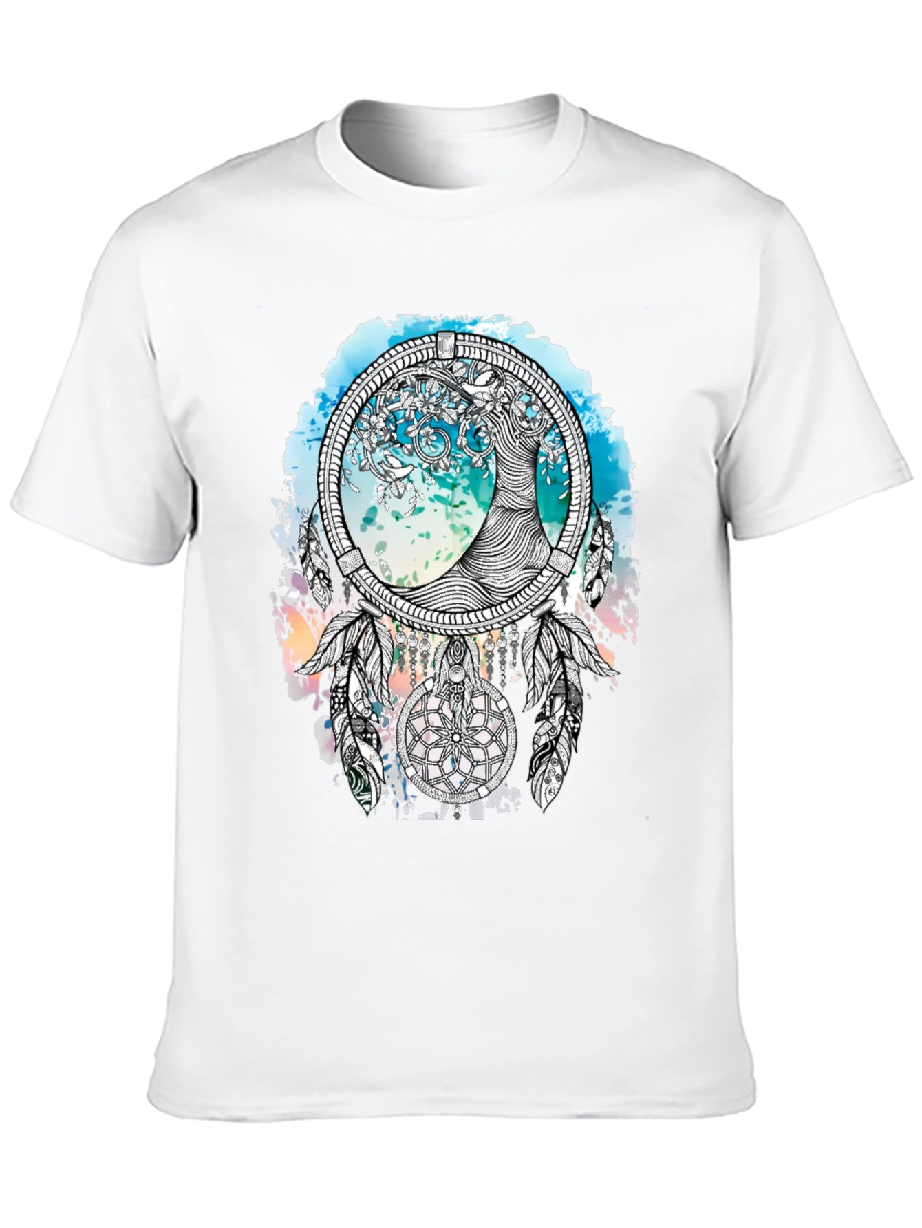 Dreamcatcher Tree T-Shirt - Artistic Graphic Tee