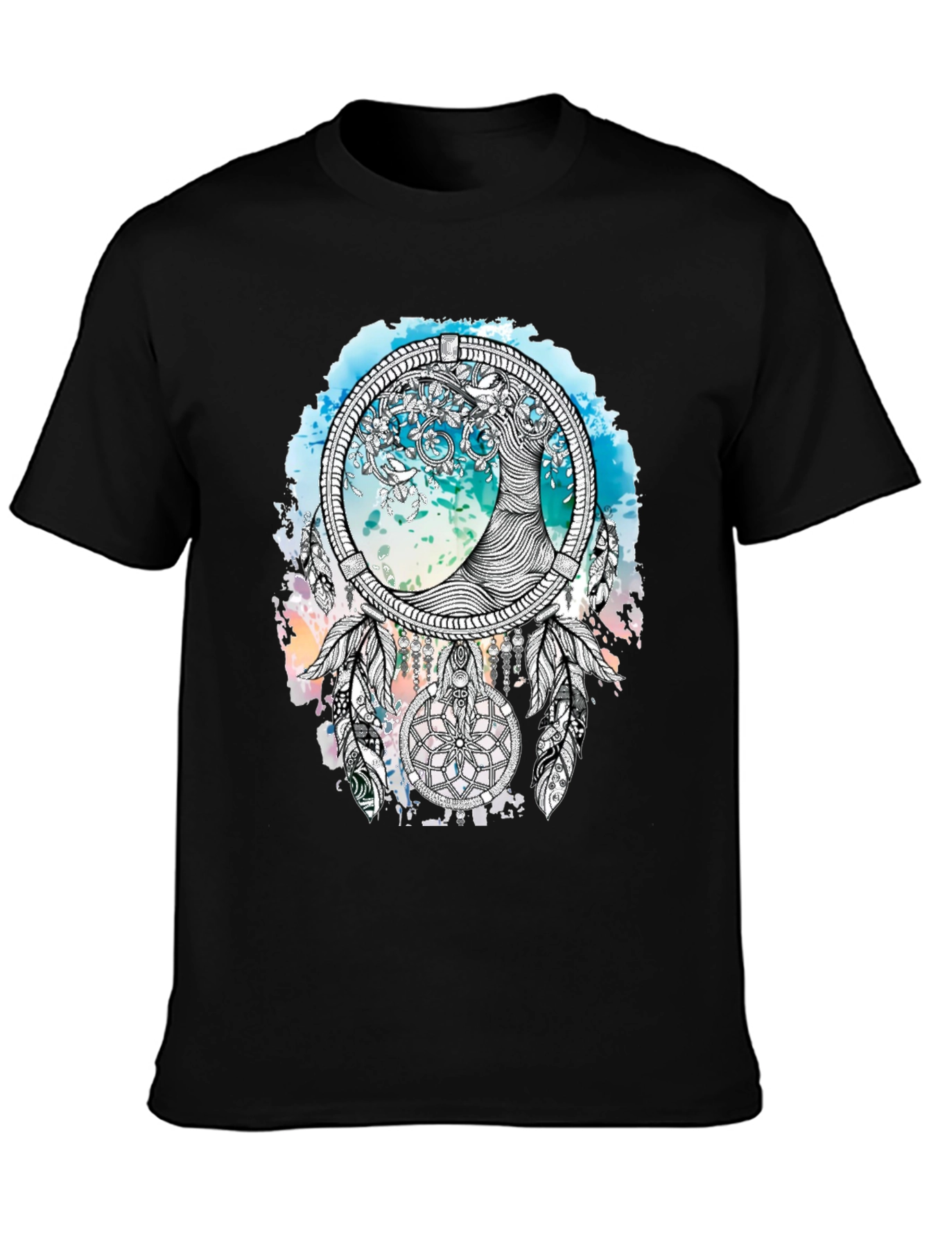 Dreamcatcher Tree T-Shirt - Artistic Graphic Tee