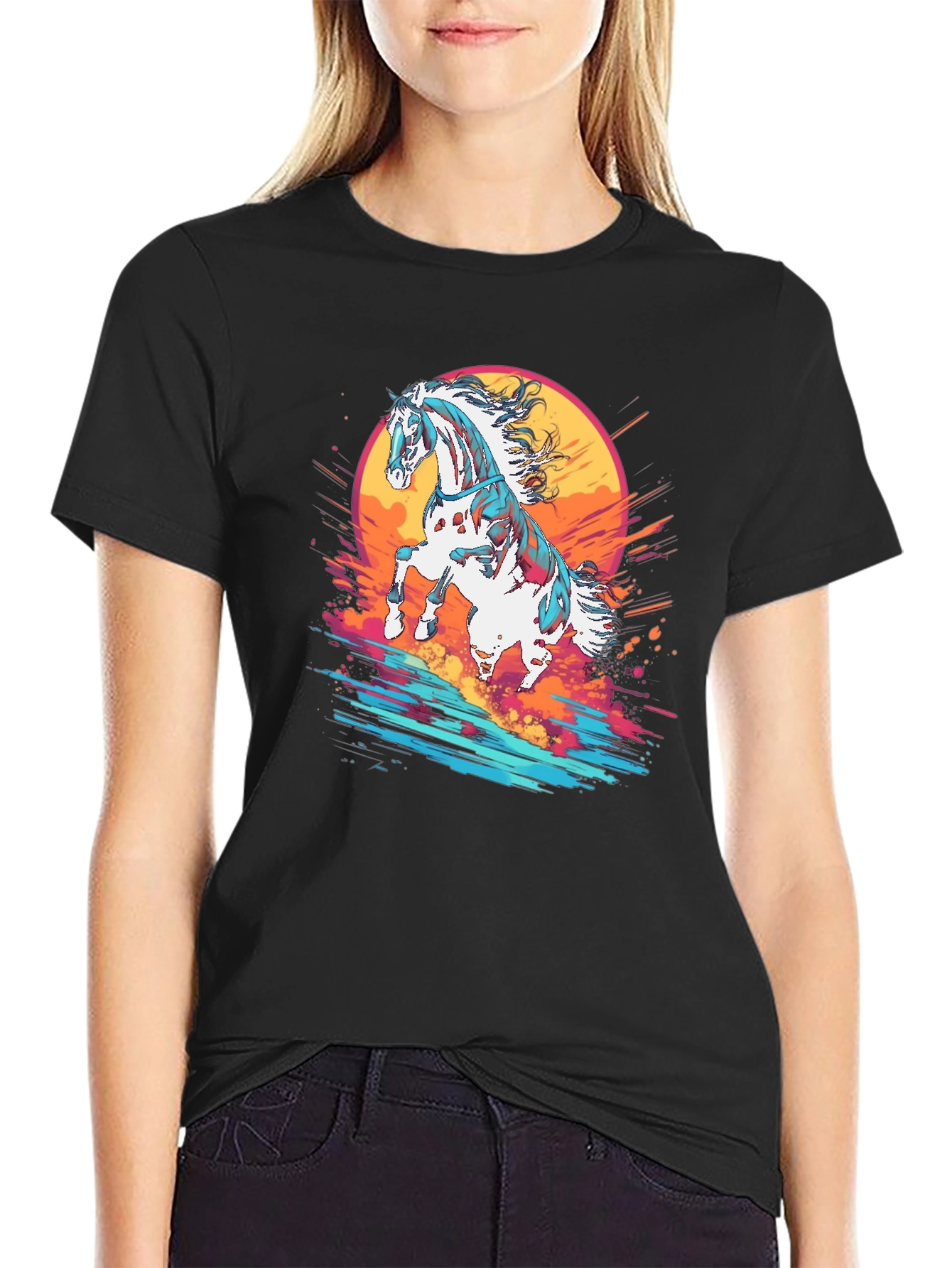 Majestic Horse Graphic Tee - Stylish & Unique