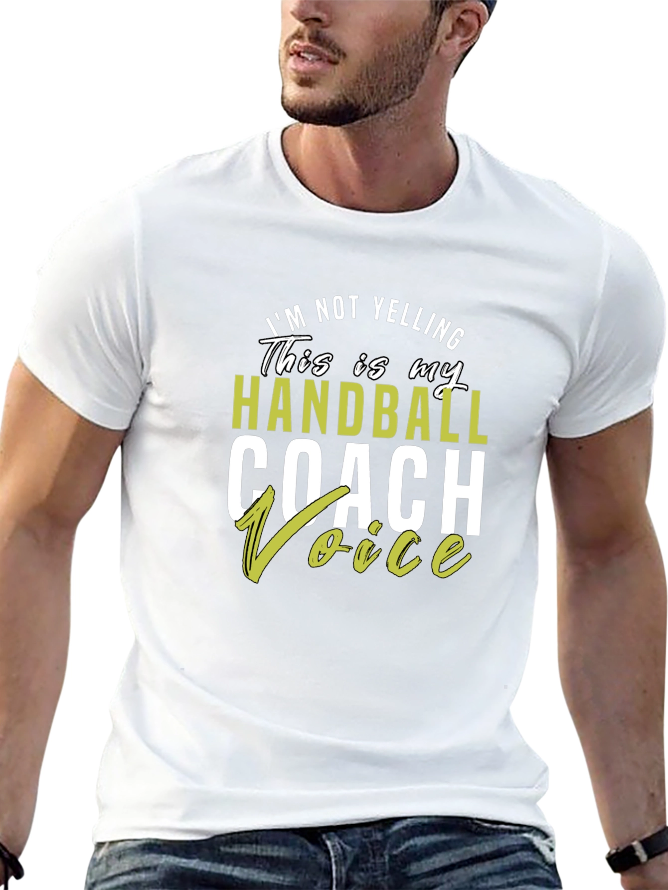 Handball Coach Voice T-Shirt - Novelty Gift Tee
