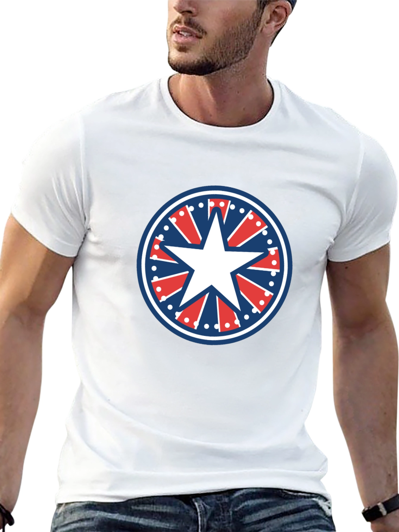 Patriotic Star T-Shirt - American Pride Tee