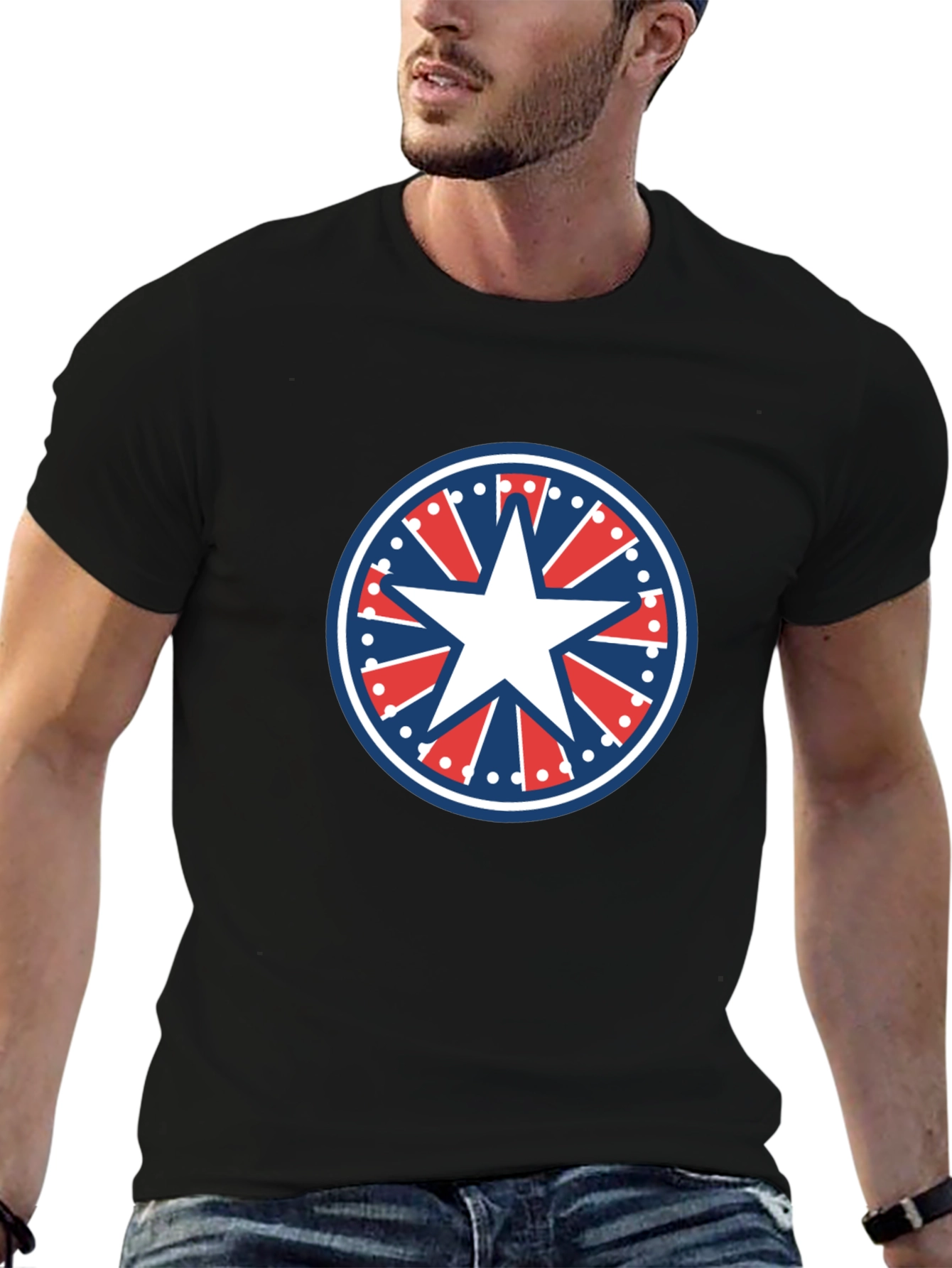 Patriotic Star T-Shirt - American Pride Tee