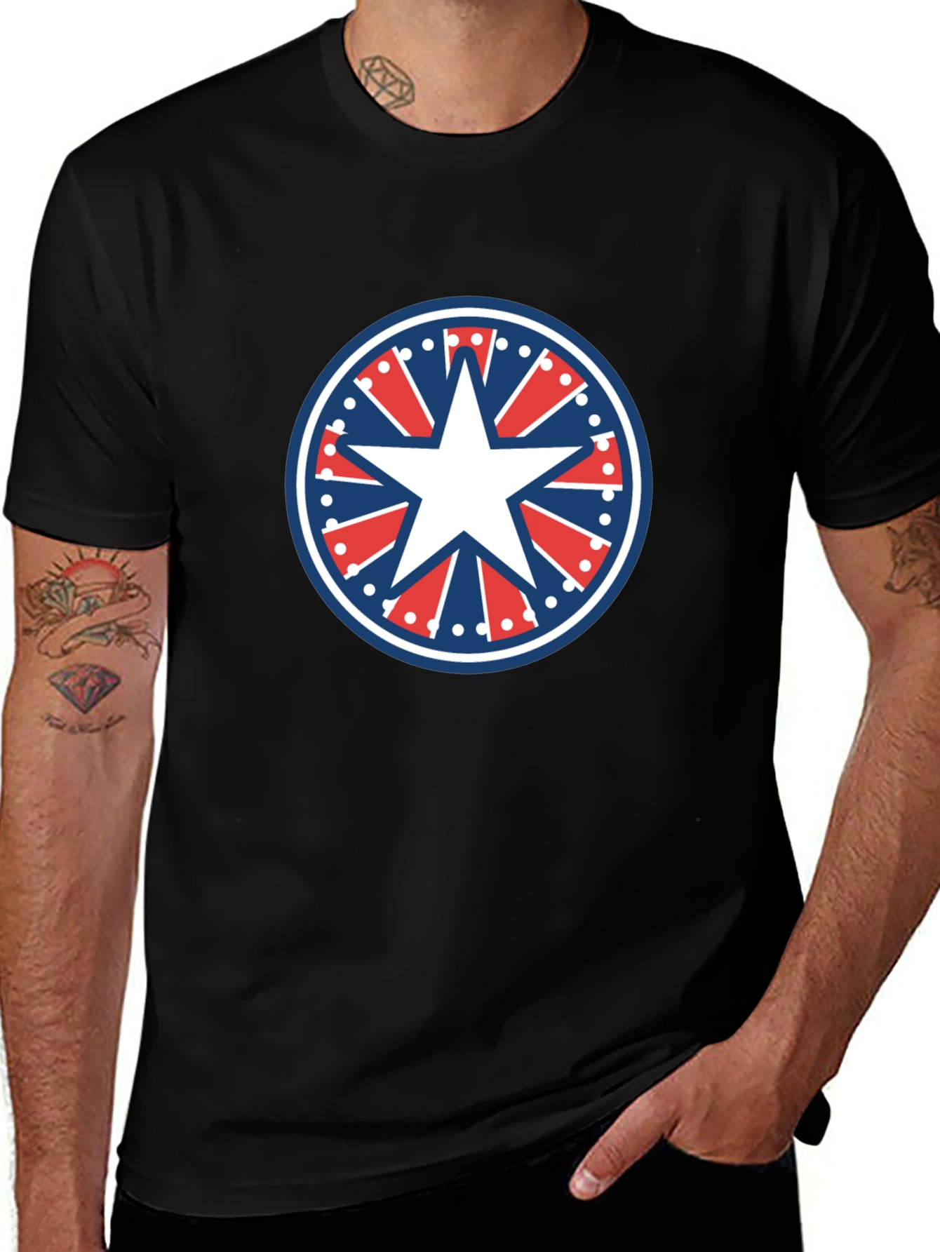 Patriotic Star T-Shirt - American Pride Tee