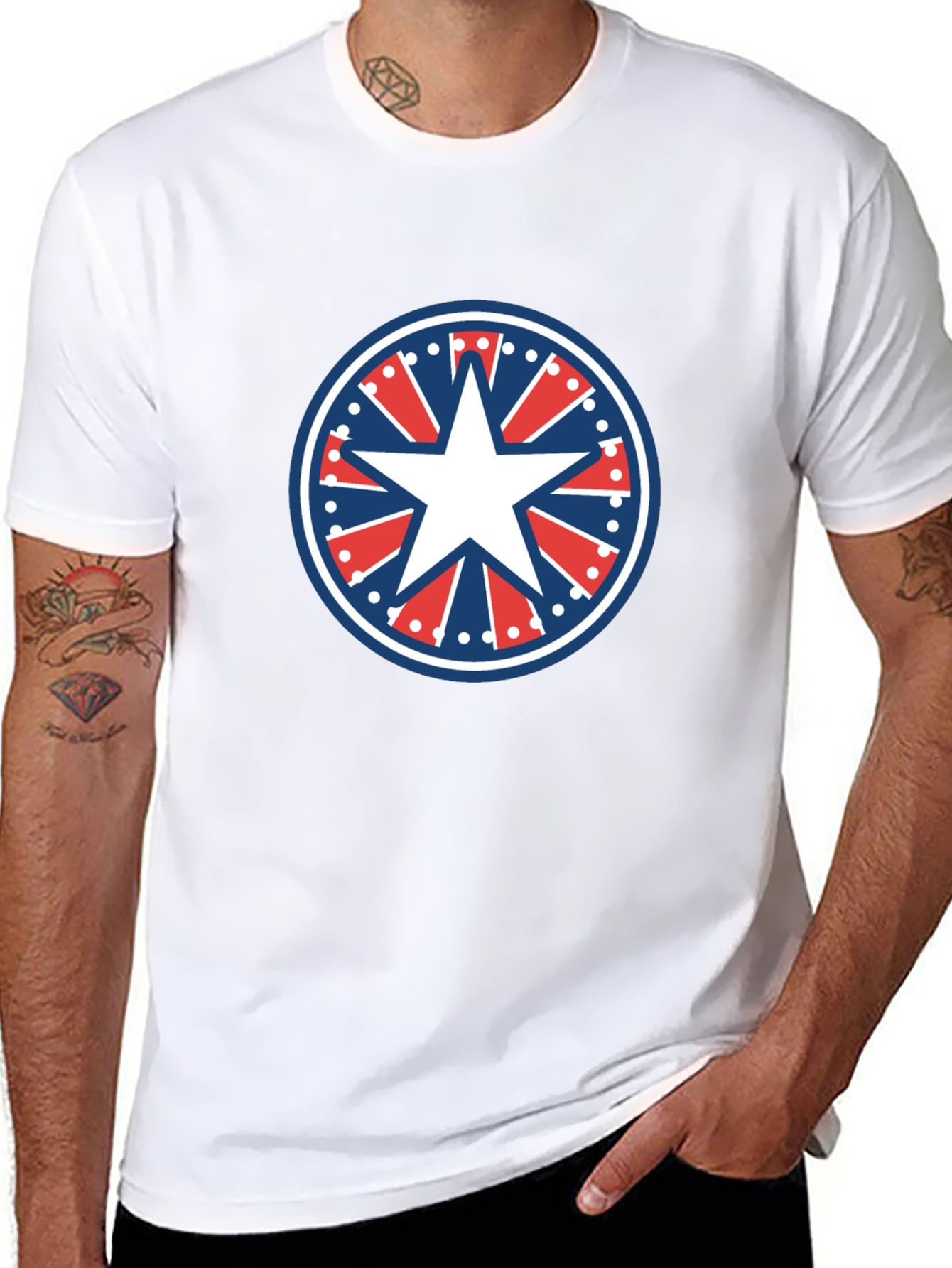 Patriotic Star T-Shirt - American Pride Tee