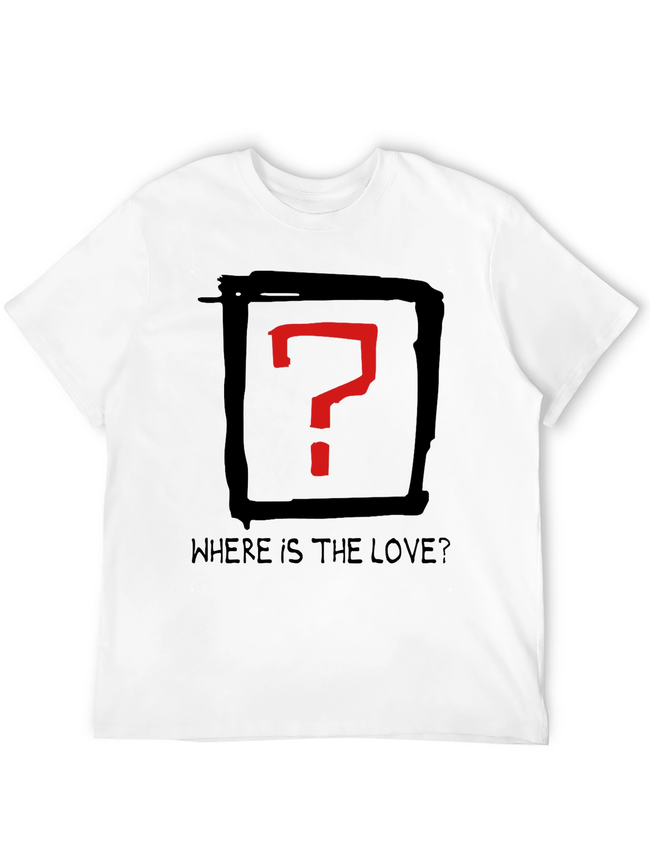 Where is the Love? Graphic Tee - Black