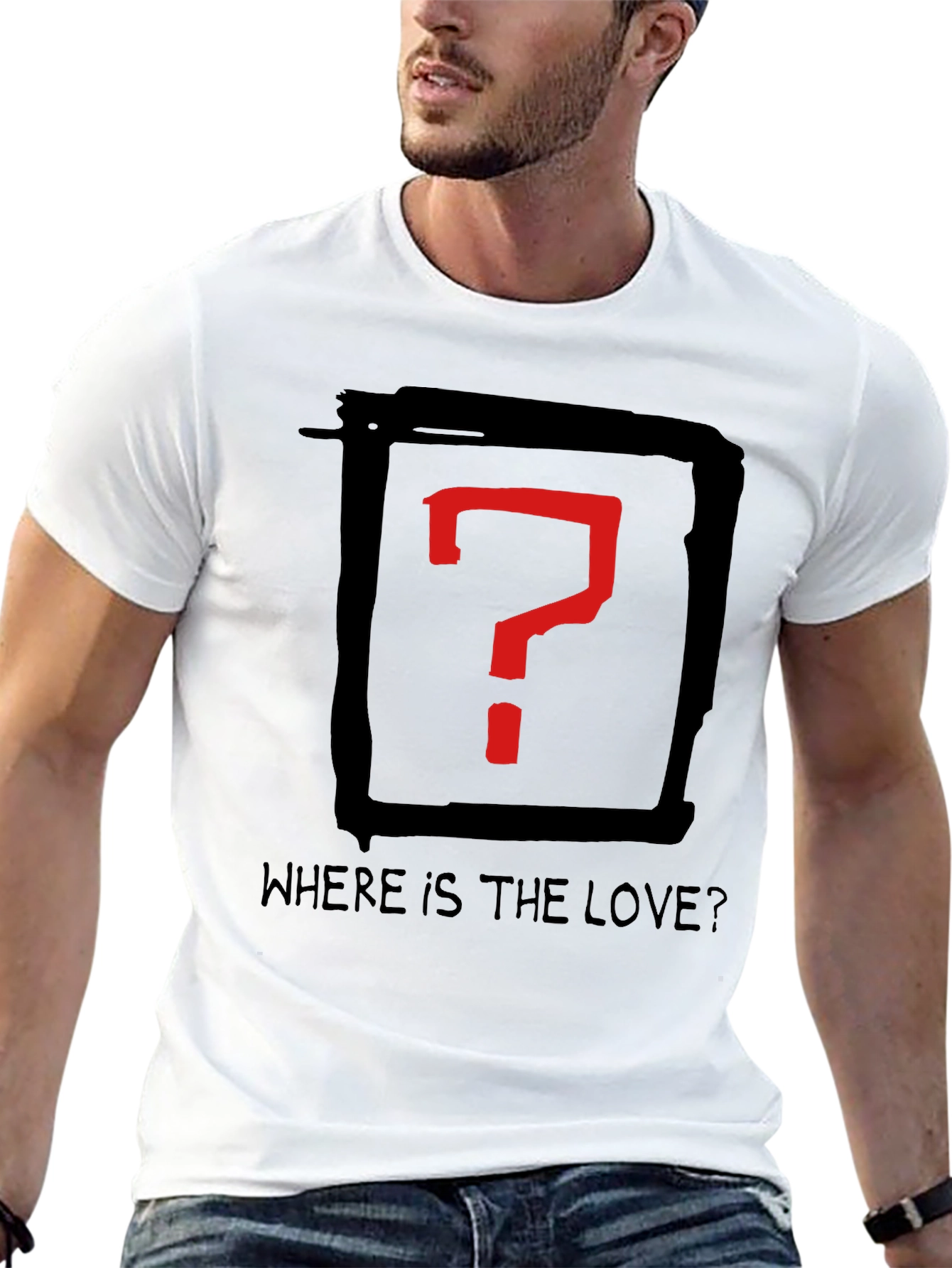 Where is the Love? Graphic Tee - Black