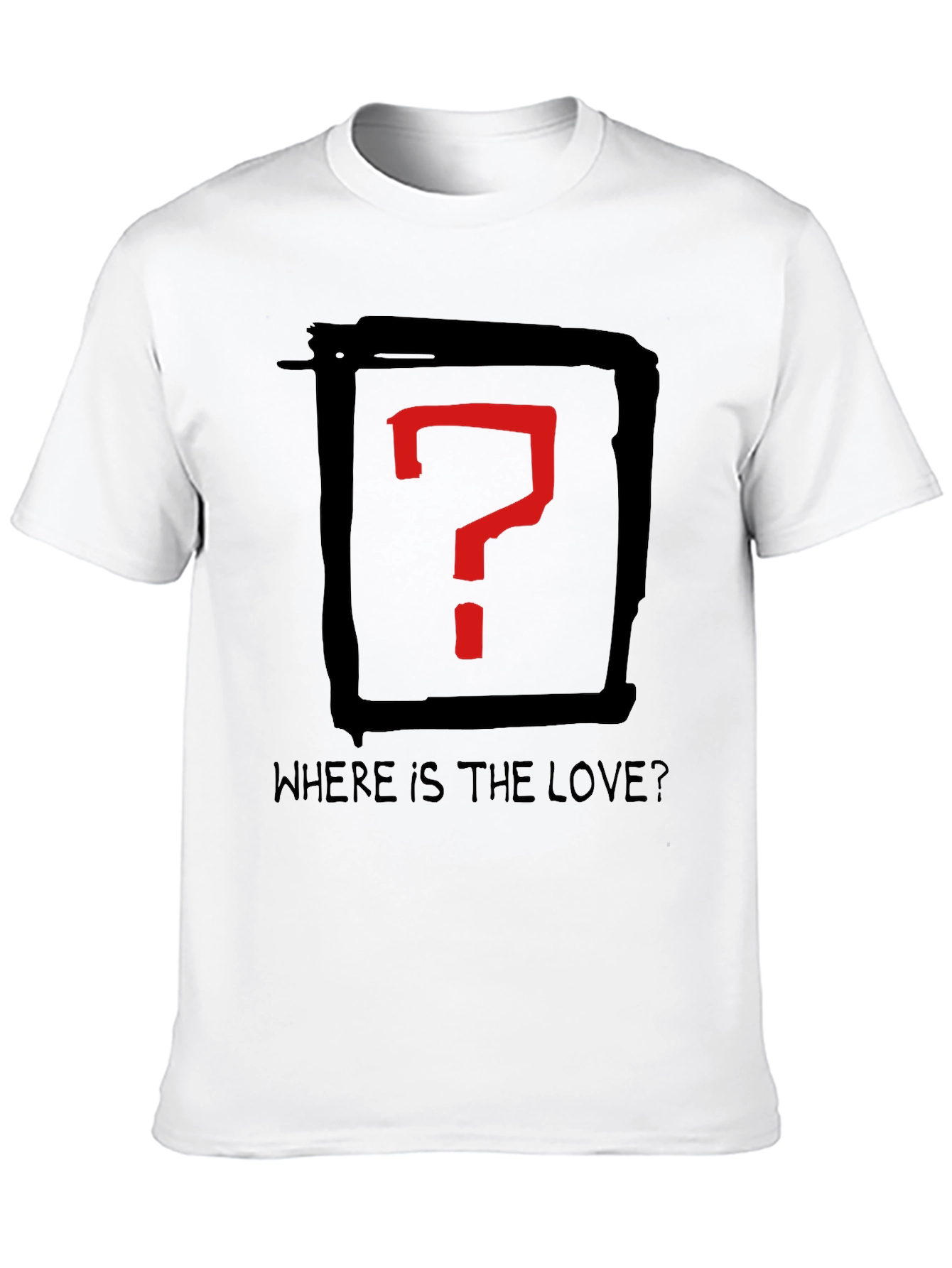 Where is the Love? Graphic Tee - Black