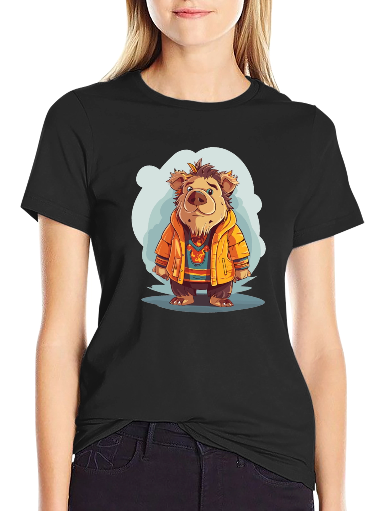 Bear Cartoon T-Shirt - Cozy Character Tee