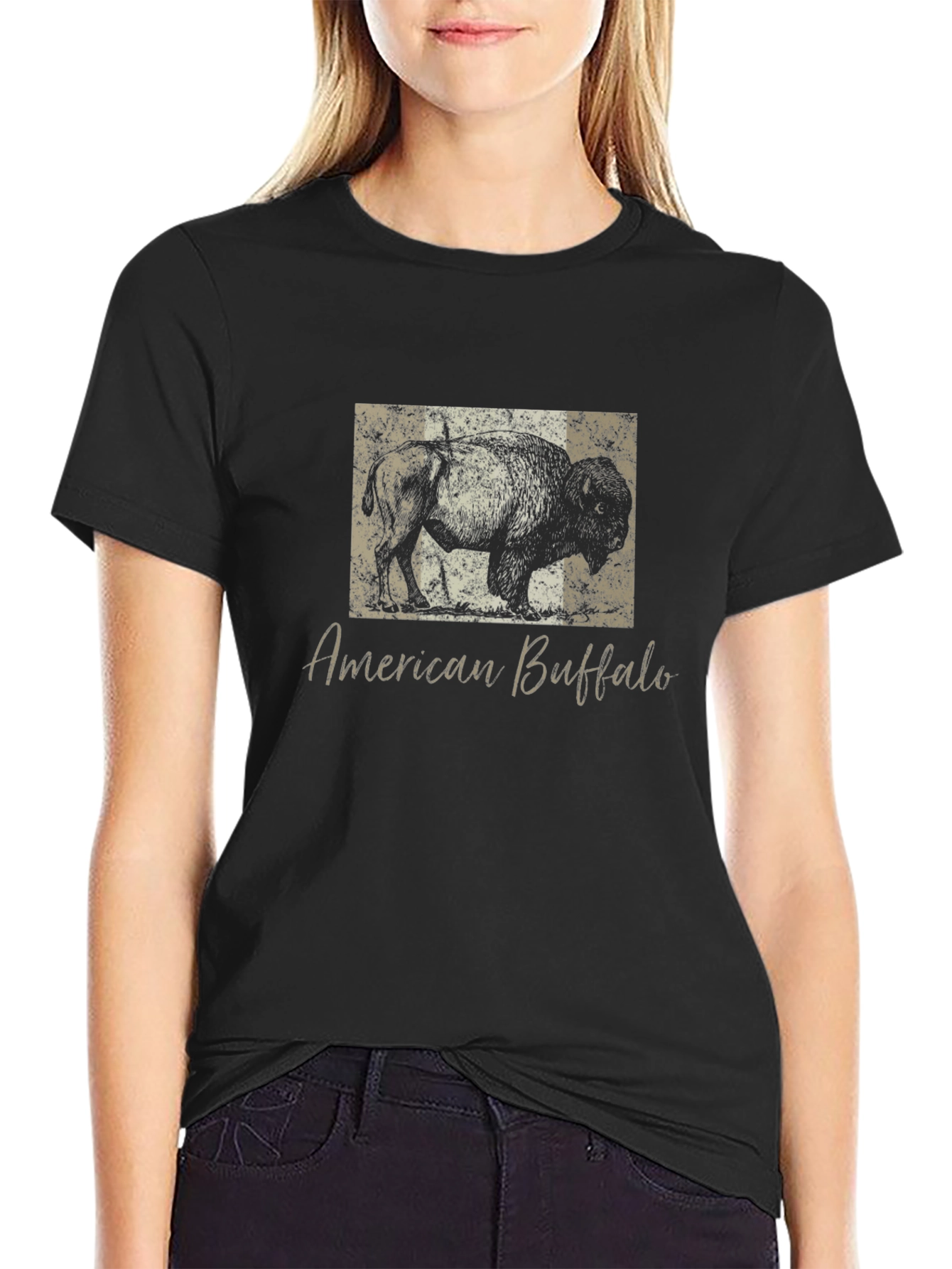 American Buffalo Graphic Print Tee